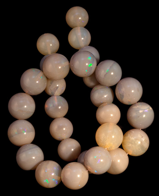 Australian Coober Pedy Opal Beads 12- 14 mm