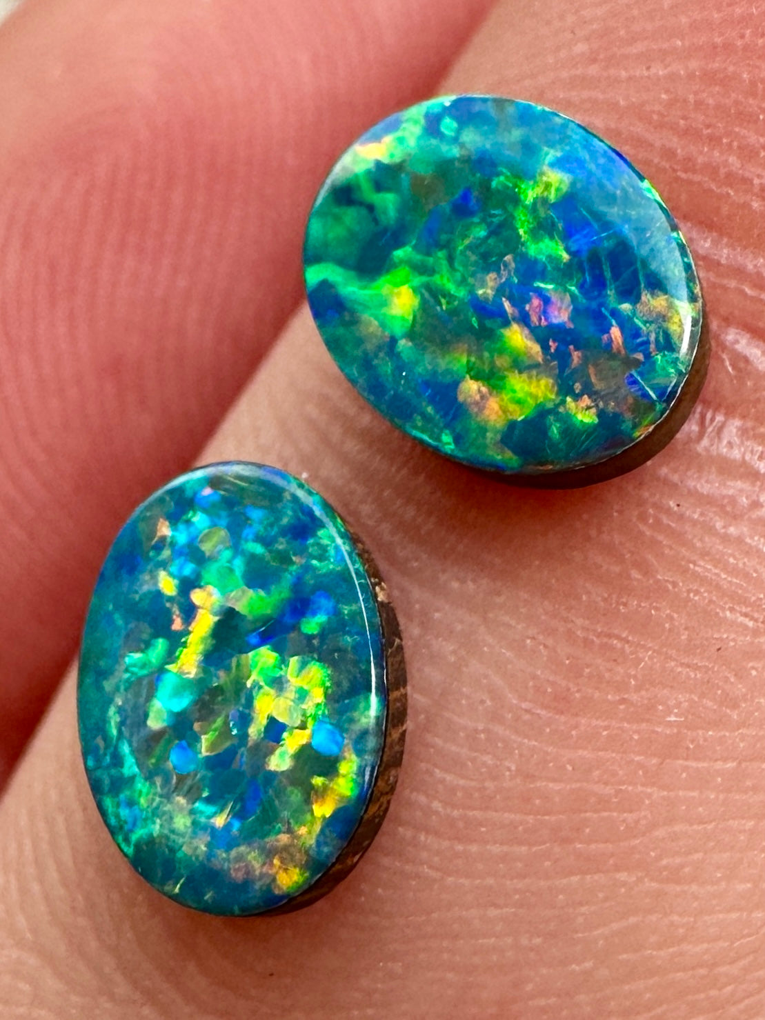 Opal Essence Opal Doublet Pair