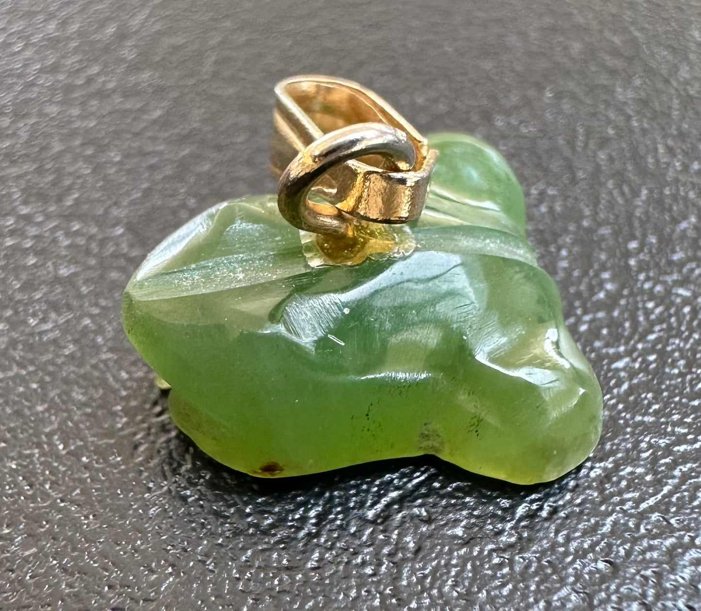 Australian Cowell Green Jade Frog Blessing Charm
