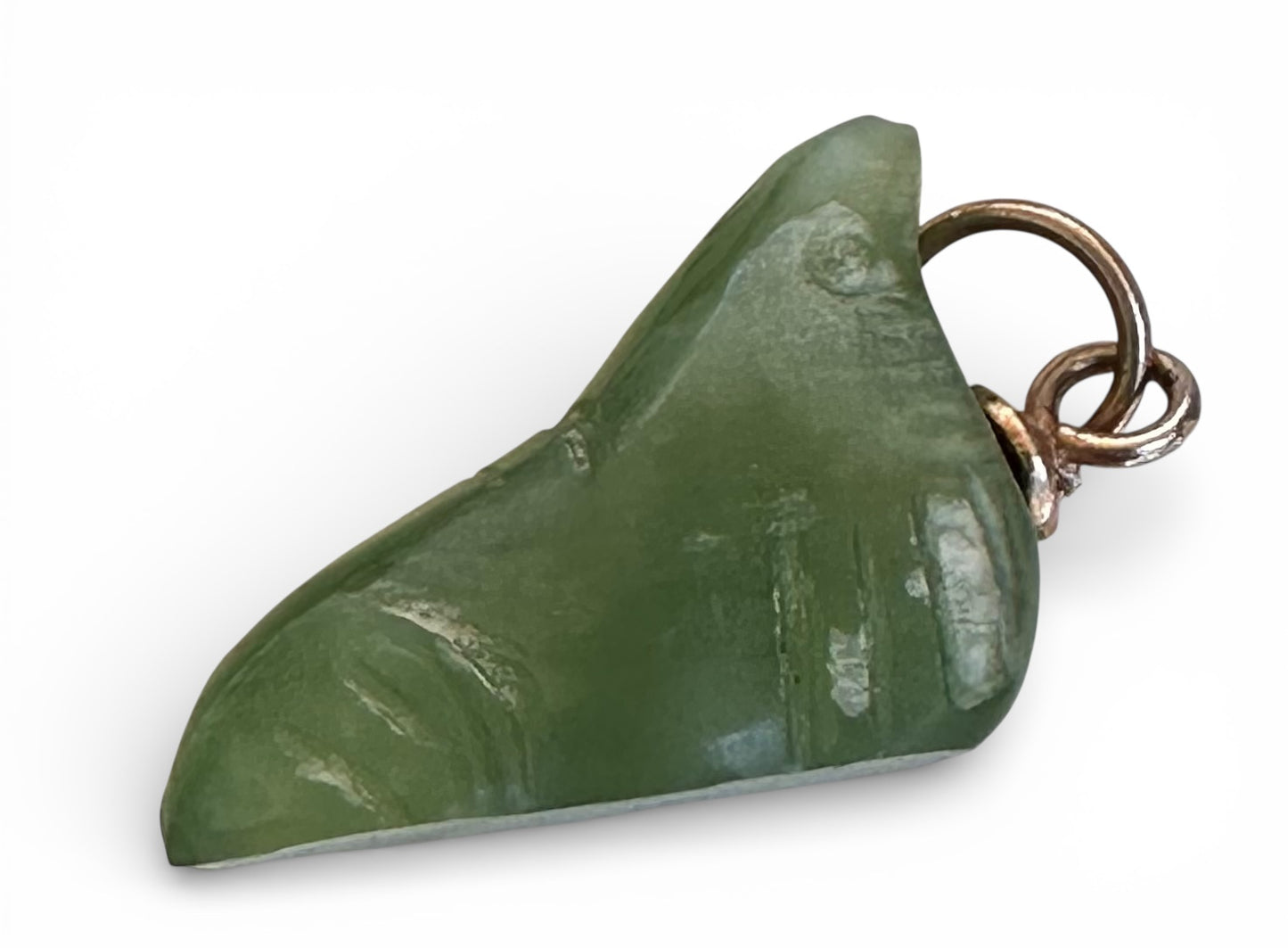 Australian Cowell green jade Seal blessing charm or pendant