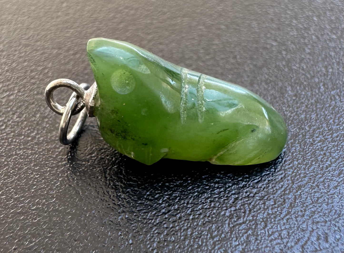 Australian Cowell Green Jade Seal Blessing Charm or Pendant