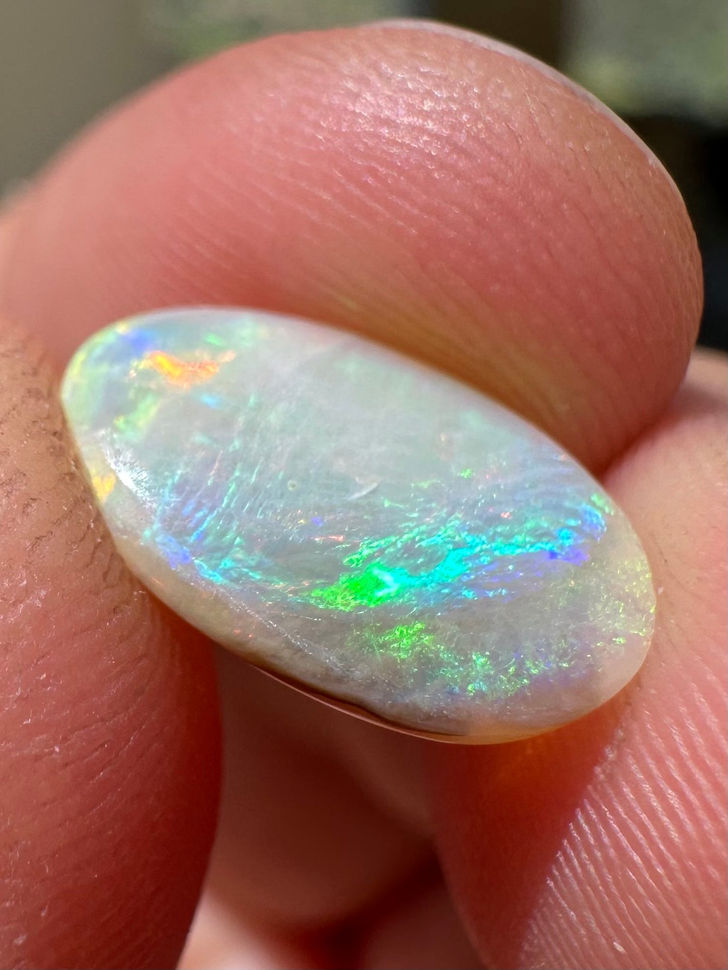 Australian Lightning Ridge unset pendant or ring opal 1.5 ct