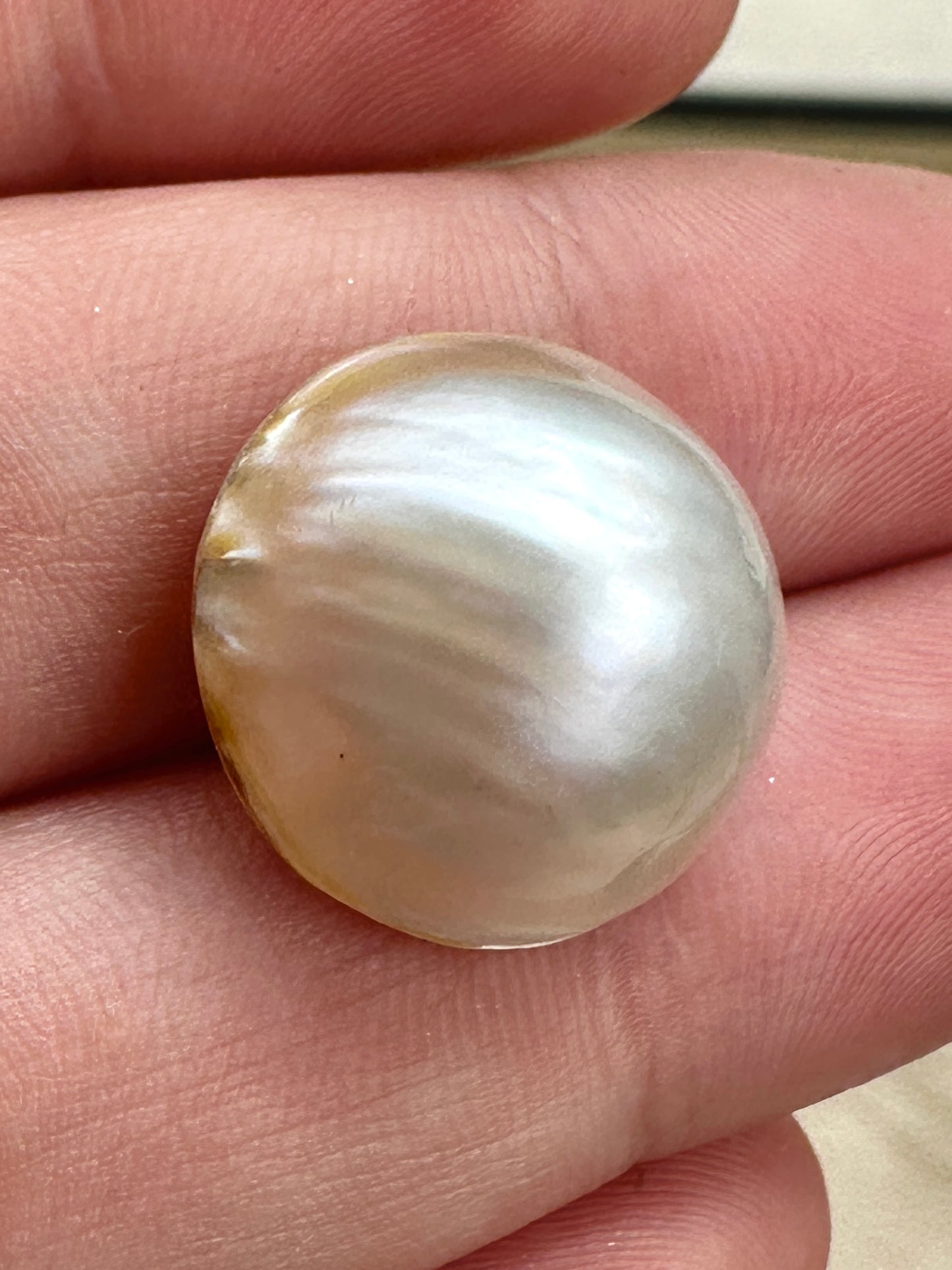 Australian white and cream Mabe Pearl unset pendant or ring or bracelet or earrings 10.01 cts