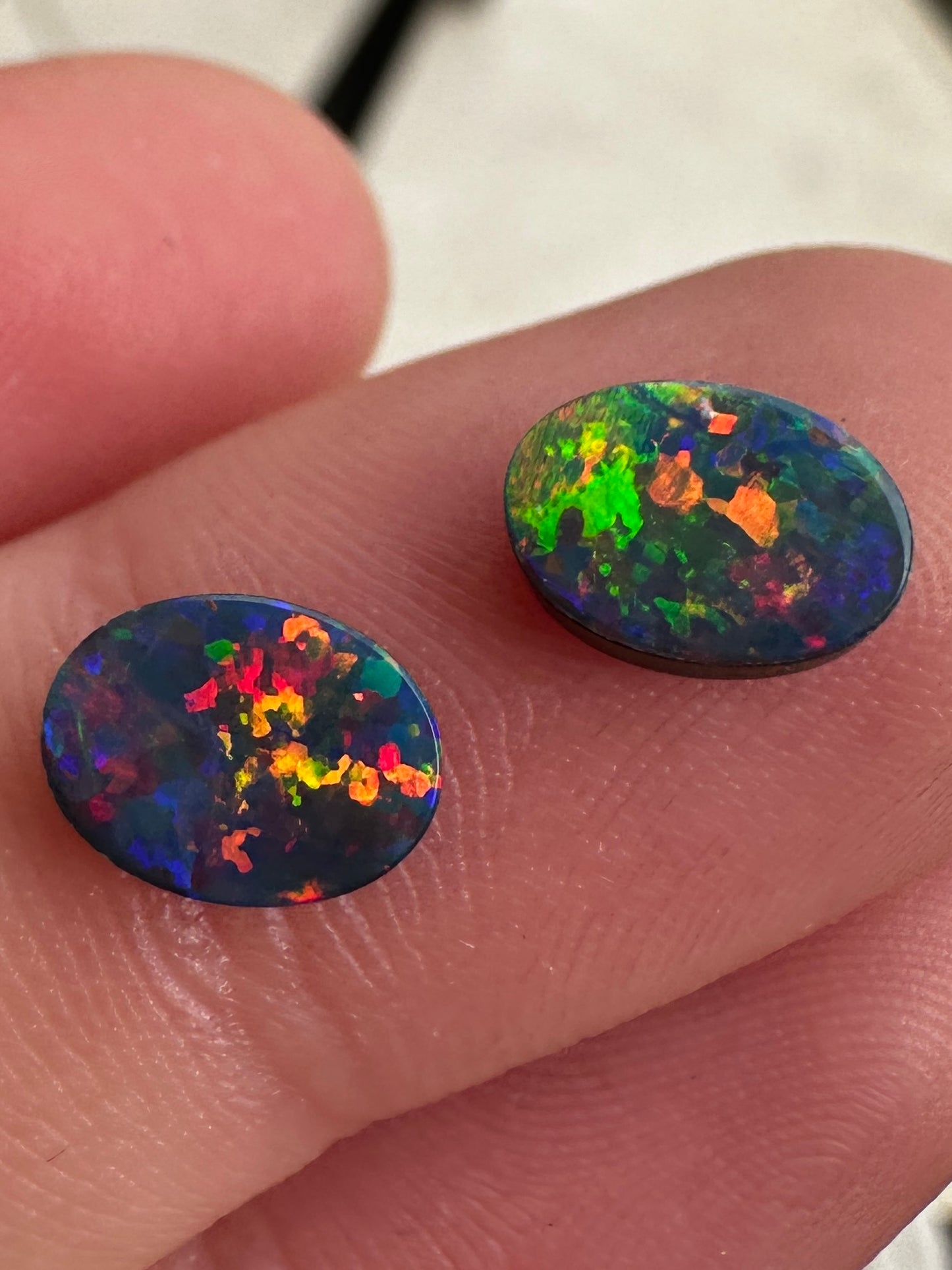 Opal Essence Opal Doublet Pair
