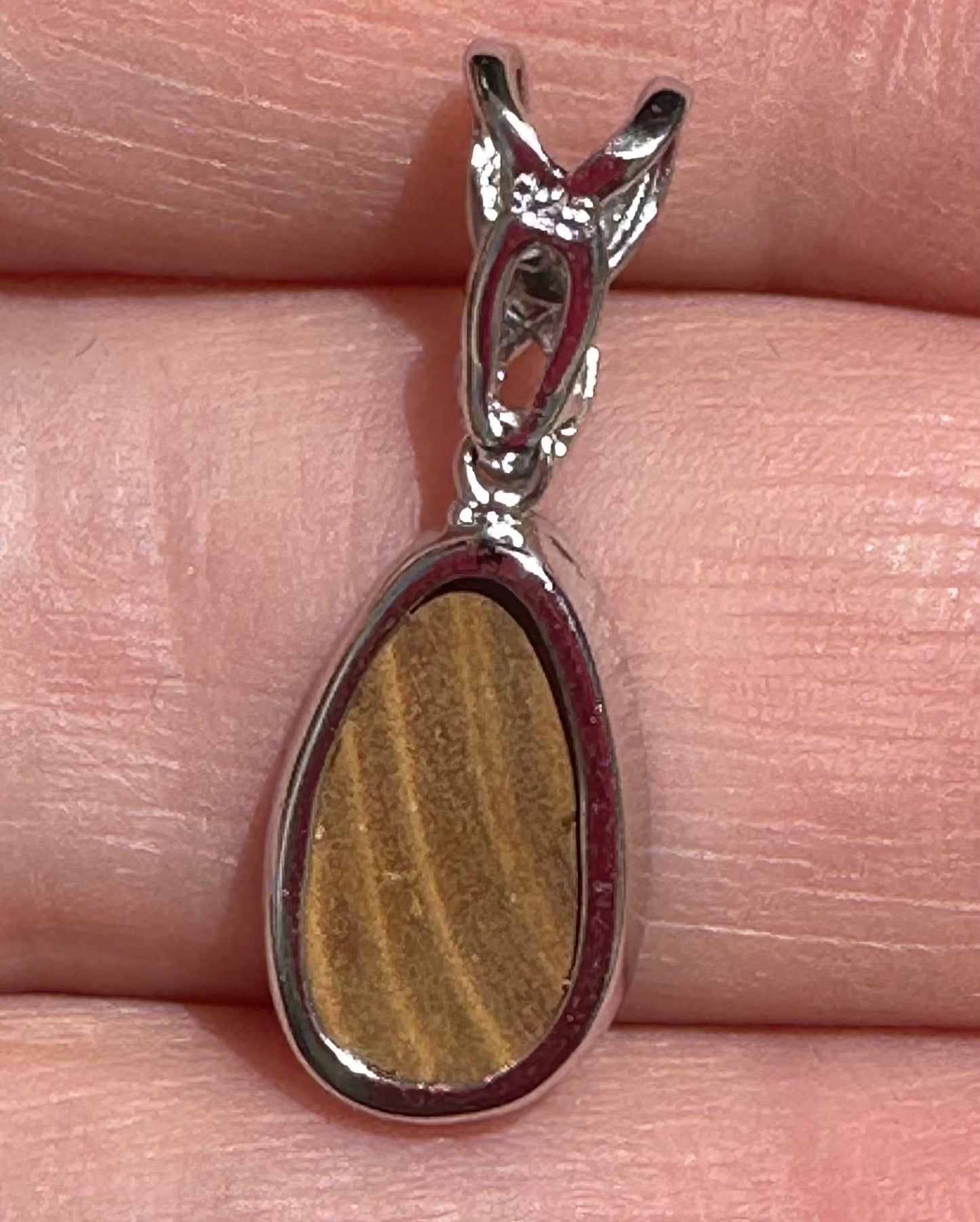 Australian Sterling silver opal pendant.