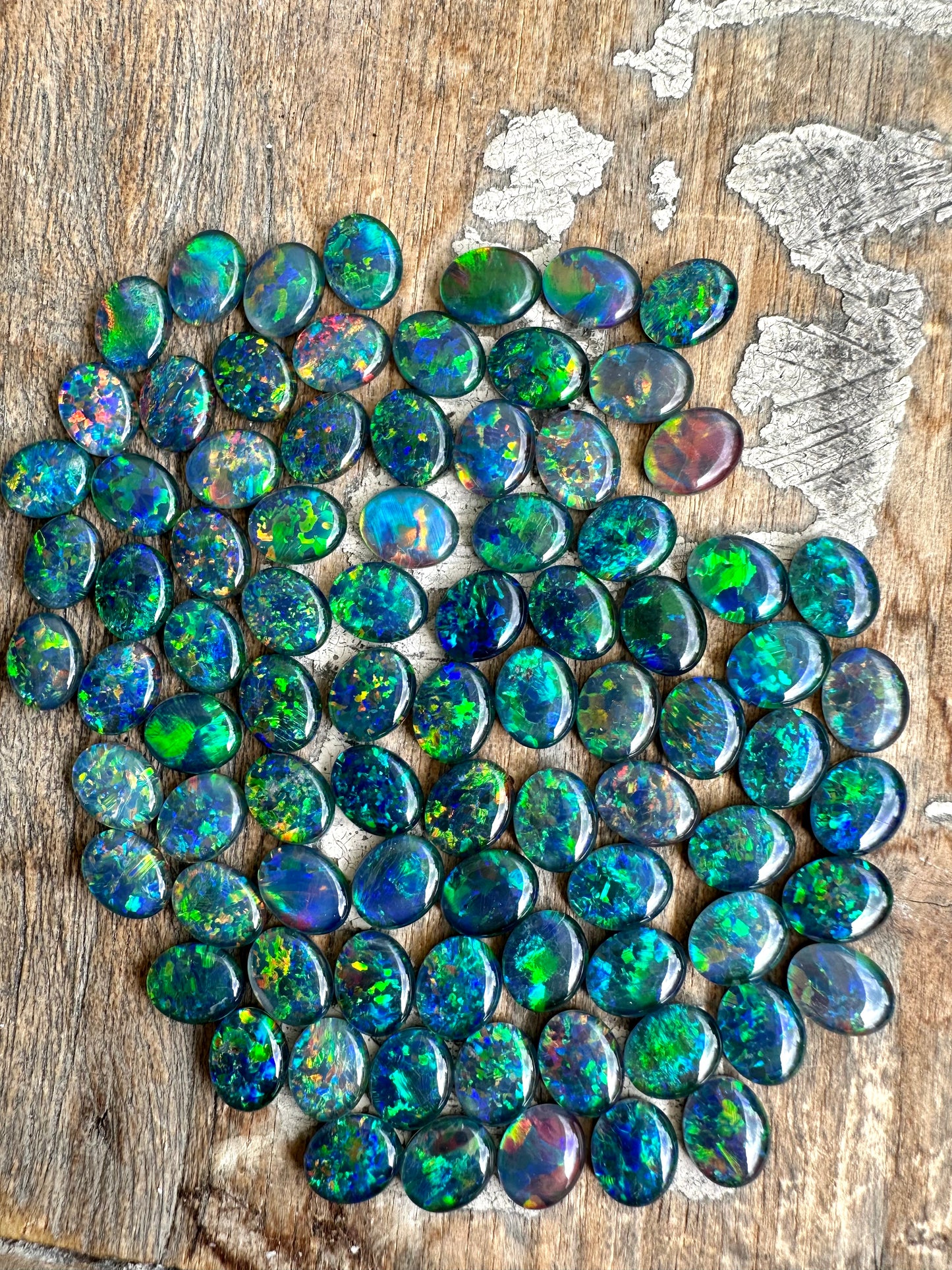 Gem grade opal triplets 10 x 8 mm