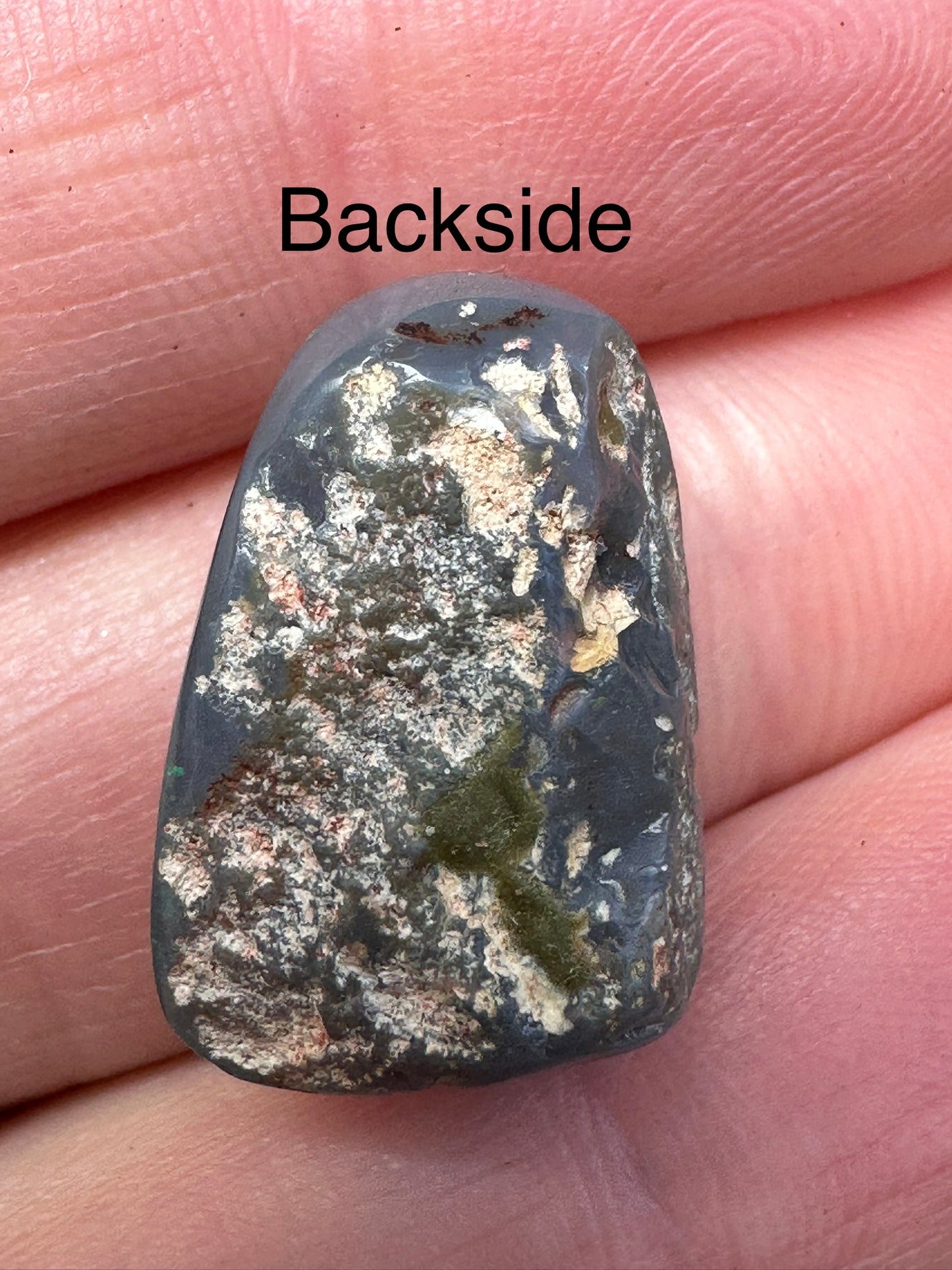 Natural Australian Lightning Ridge Black Solid Opal Cut Stone
