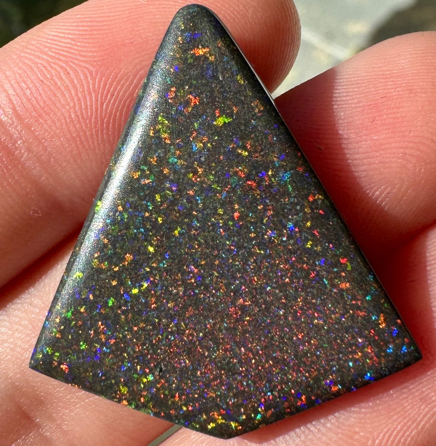 Opal Essence Treated Andamooka Opal Multicolour Pendant stone