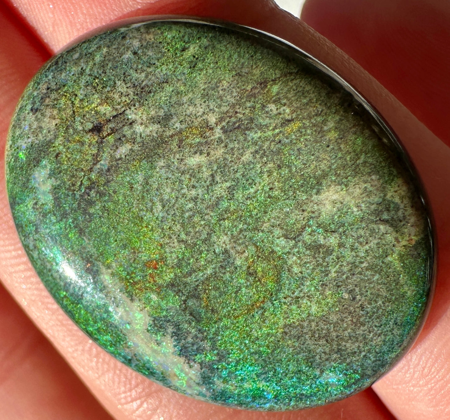 Opal Essence Treated Andamooka Opal Multicolour Pendant stone