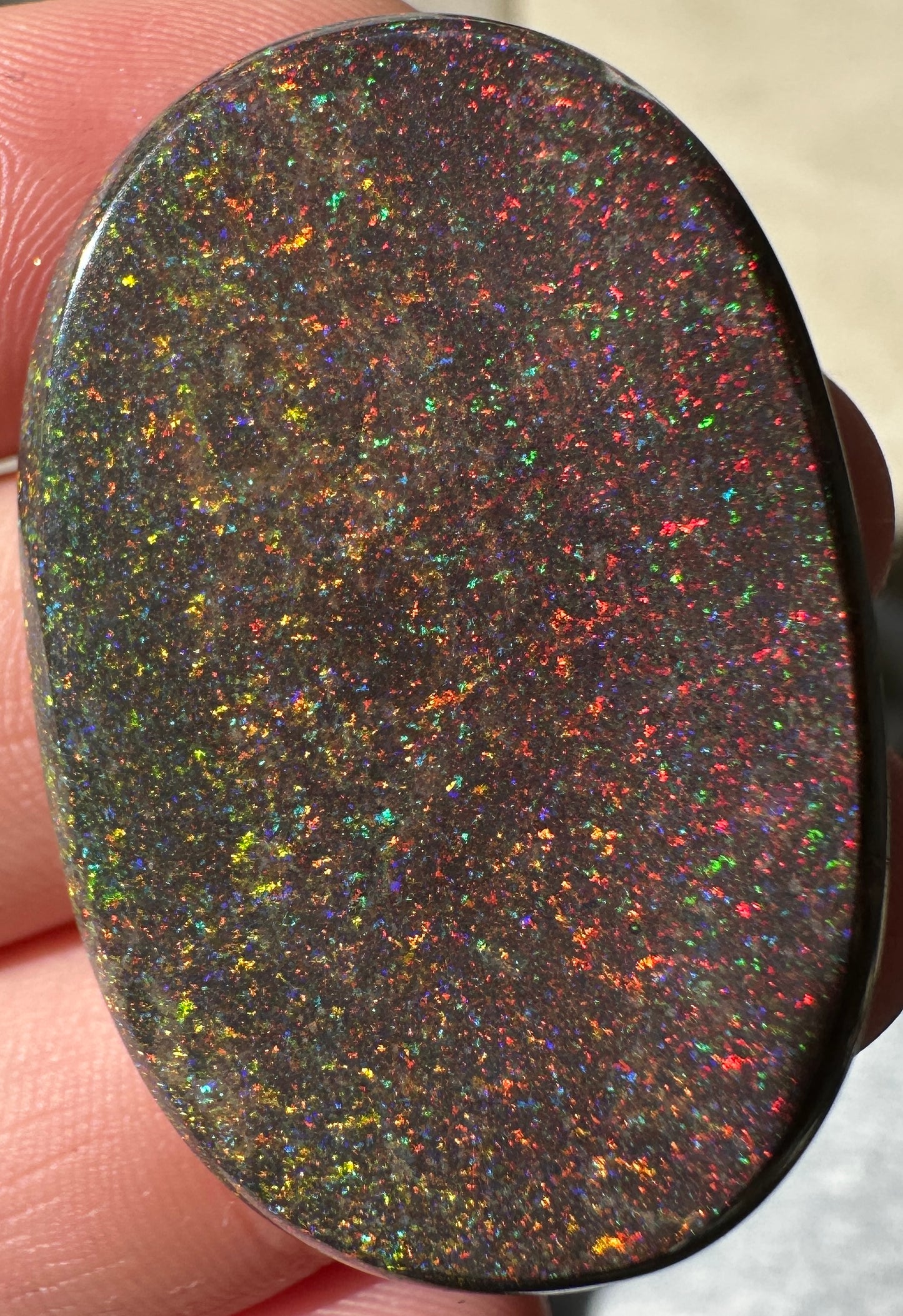 Opal Essence Treated Andamooka Opal Multicolour Pendant stone