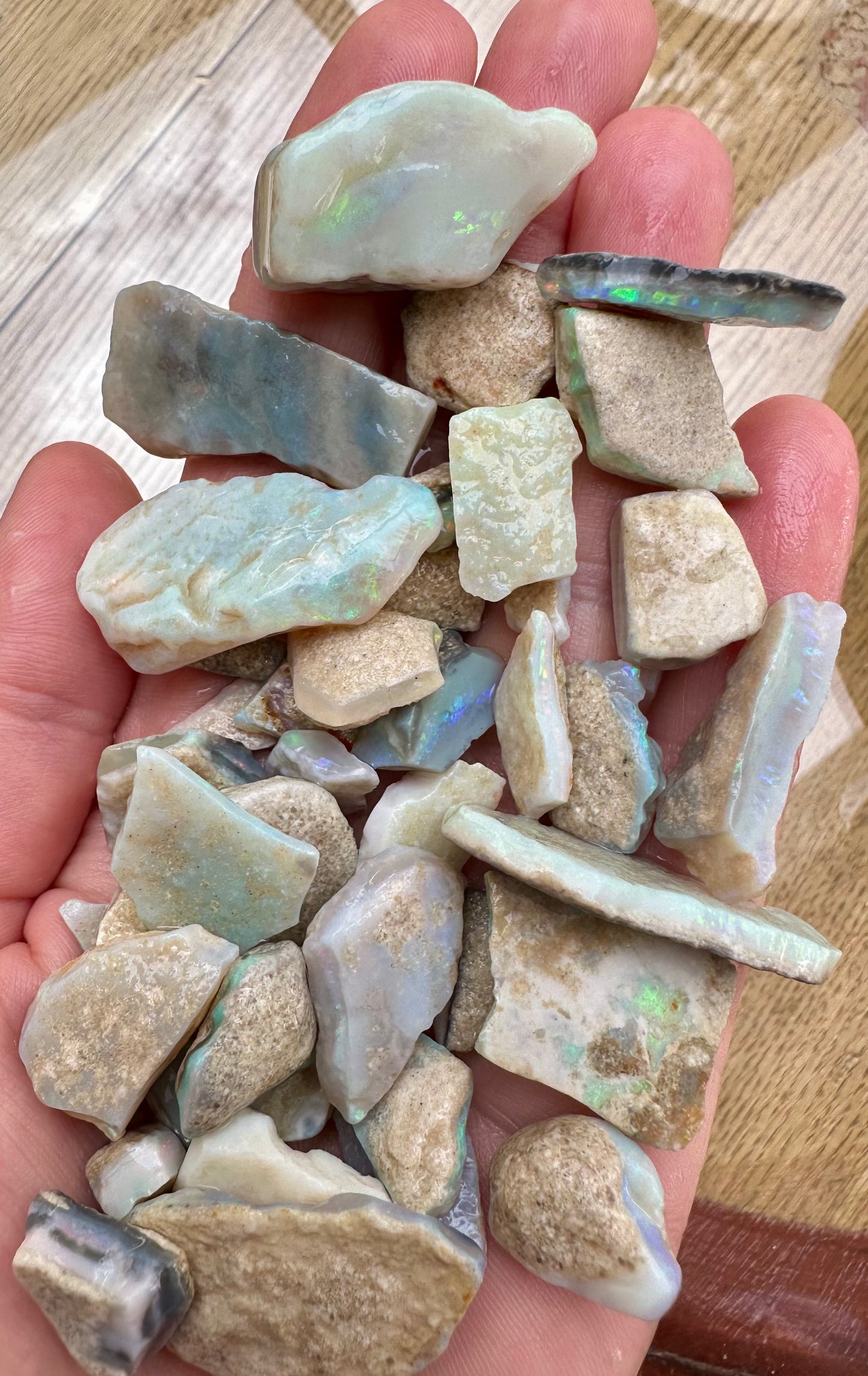 Australian rough uncut opal parcel