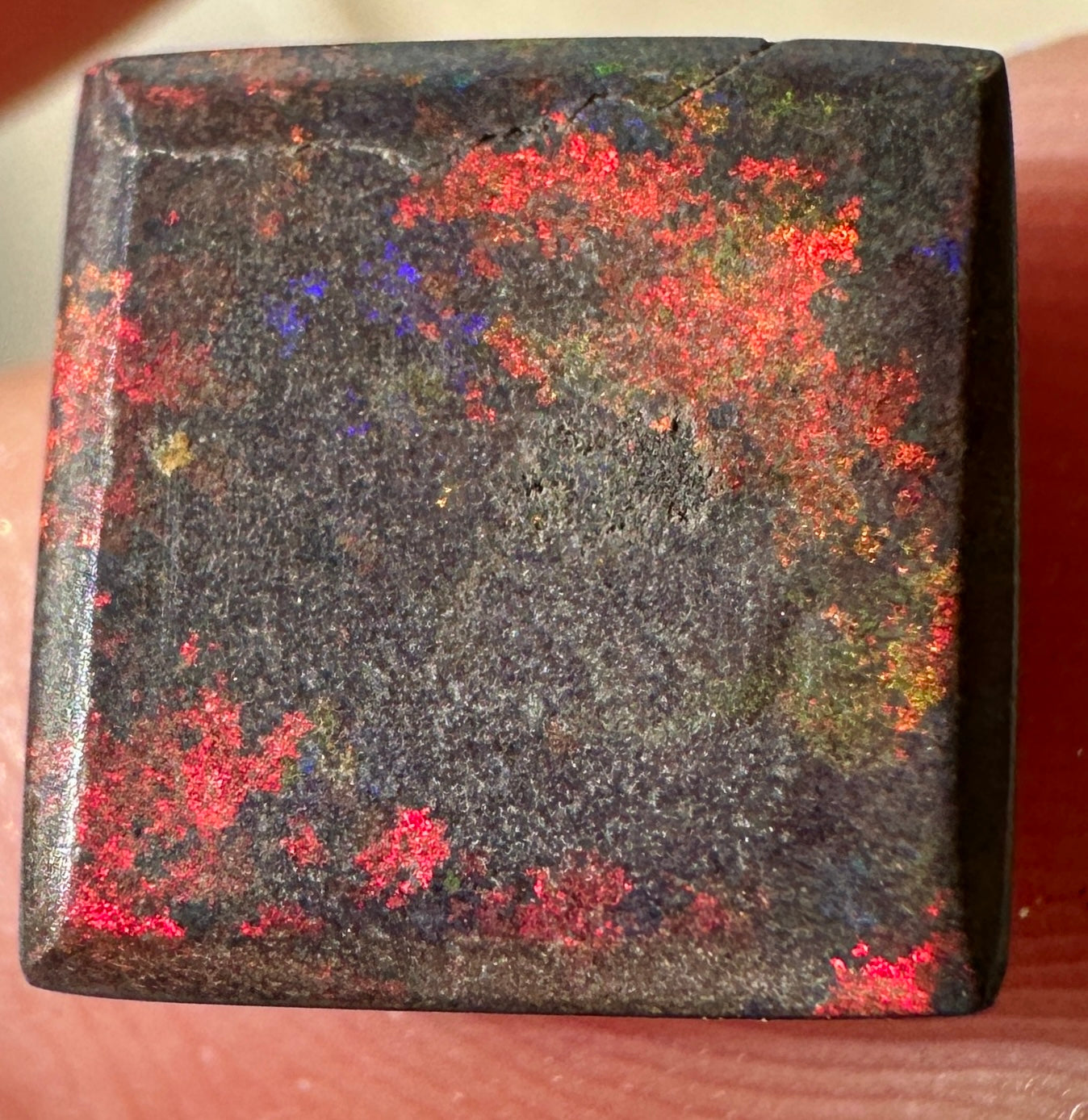 Opal Essence Treated Andamooka Matrix multicoloured Pendant