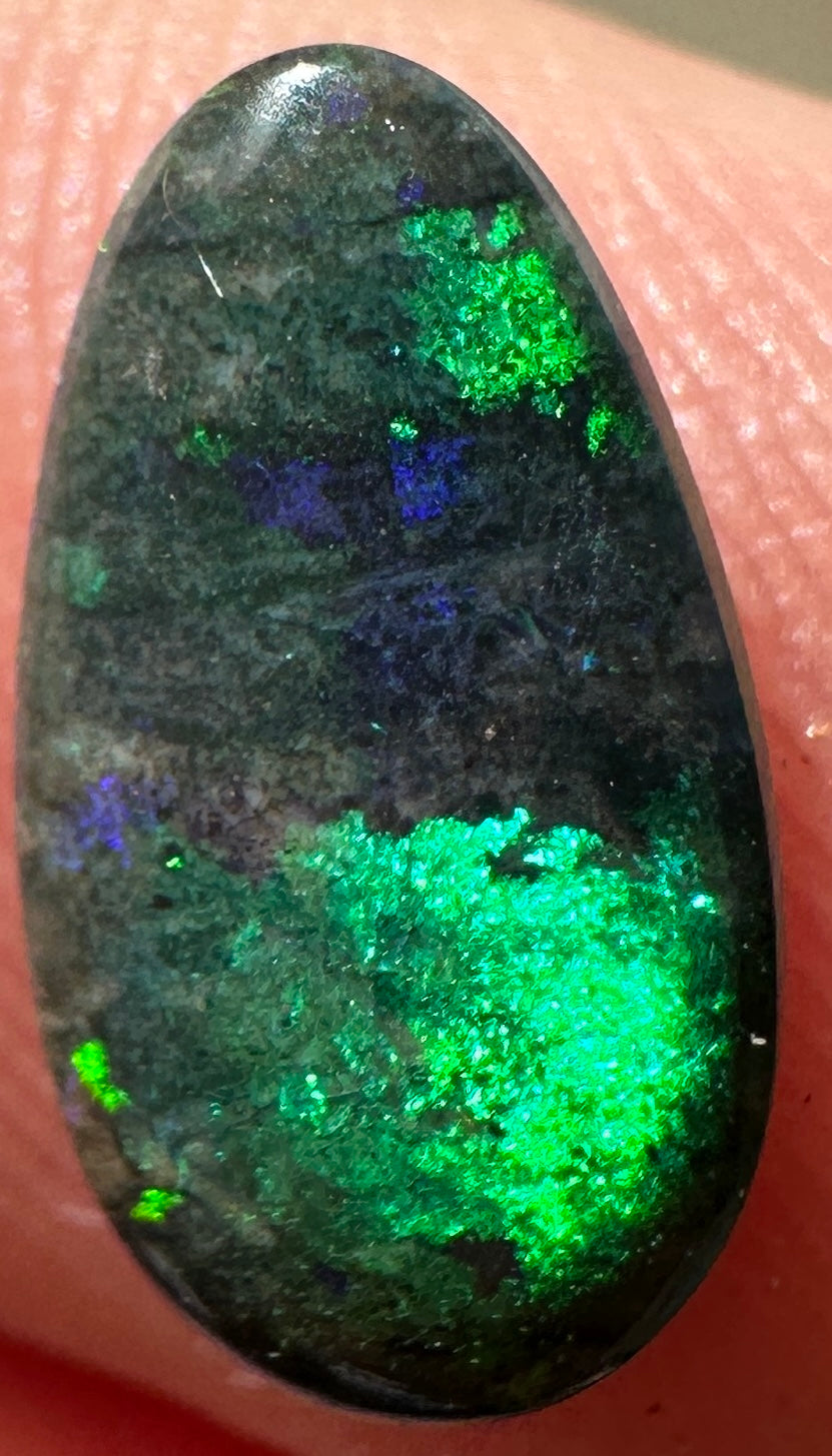 Opal Essence Treated Andamooka Matrix multicoloured Pendant