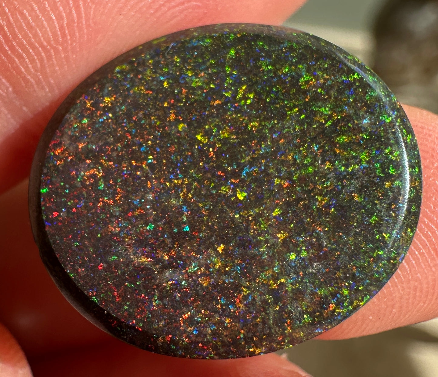 Opal Essence Treated Andamooka Matrix multicoloured Pendant