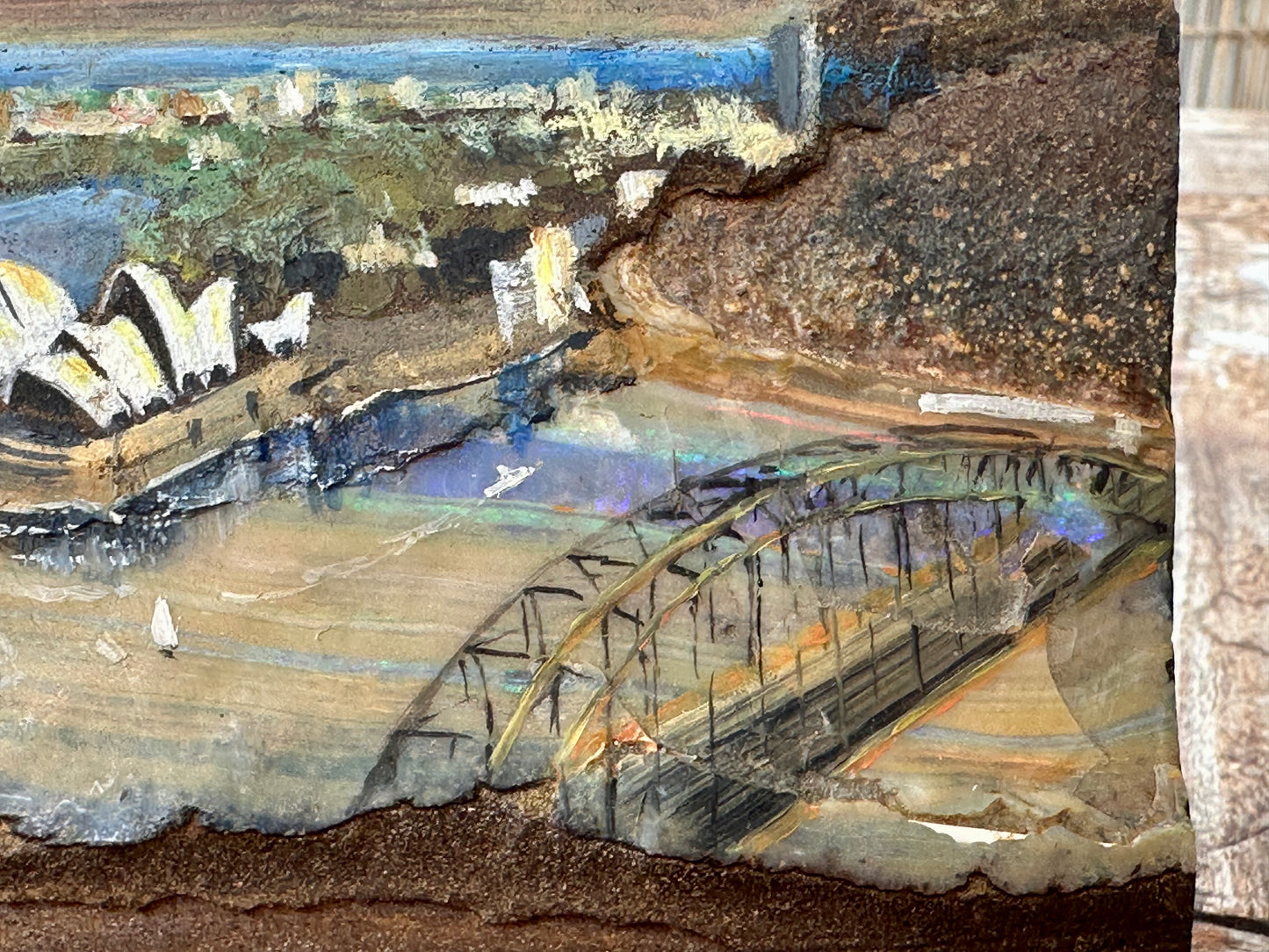 hand Painted Australian Queensland Boulder Opal Specimen 4298 cts