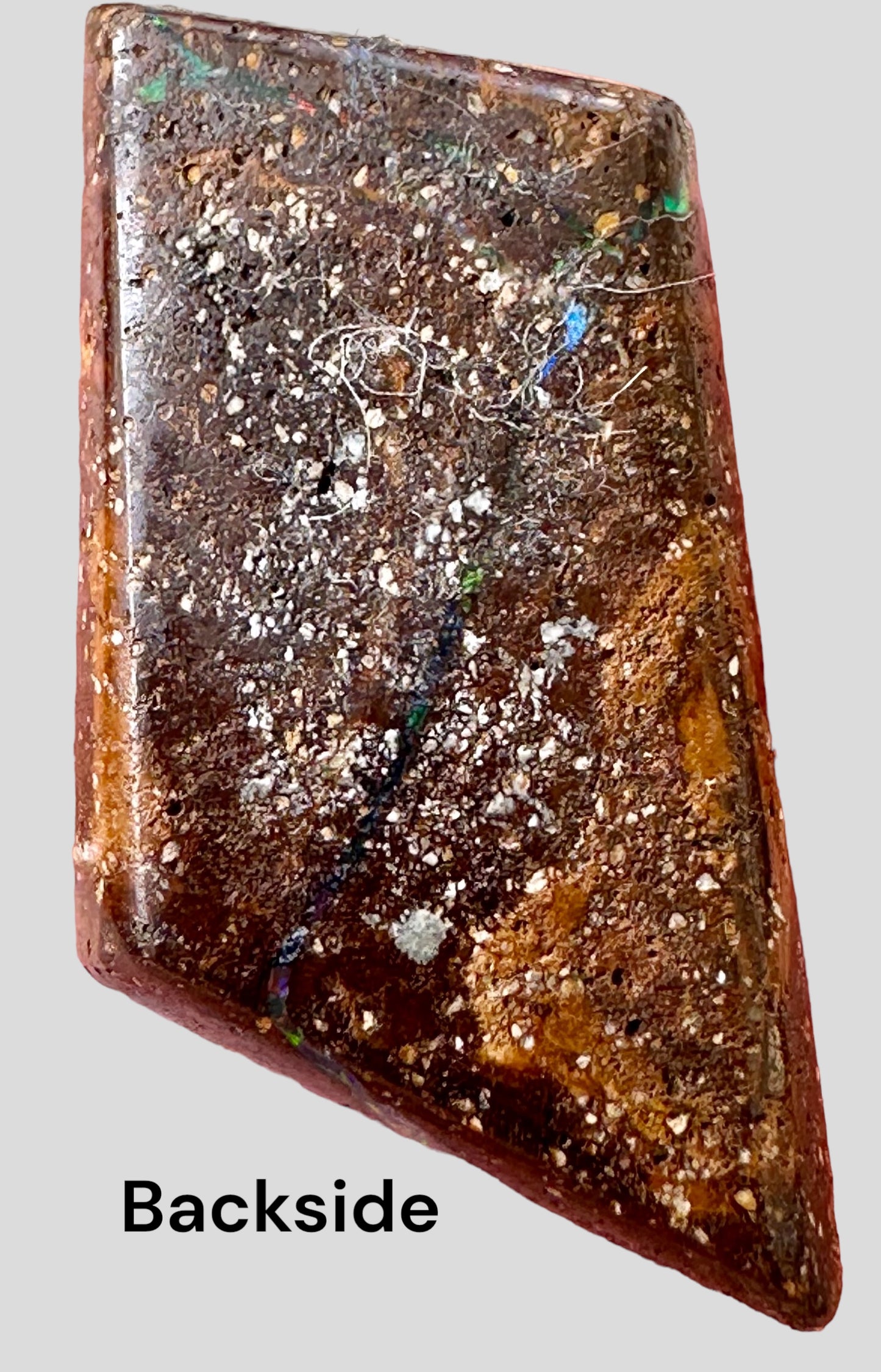 Rectangular Queensland Boulder matrix opal 12.1 cts