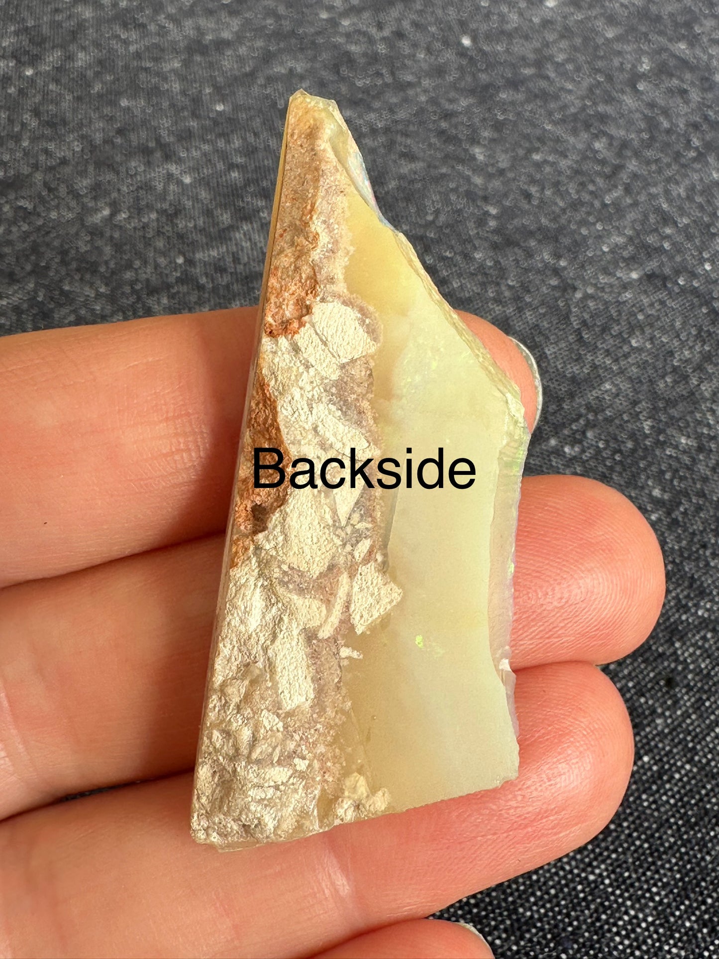 Australian rough uncut crystal opal 11.75 grams 56mm x 22mm