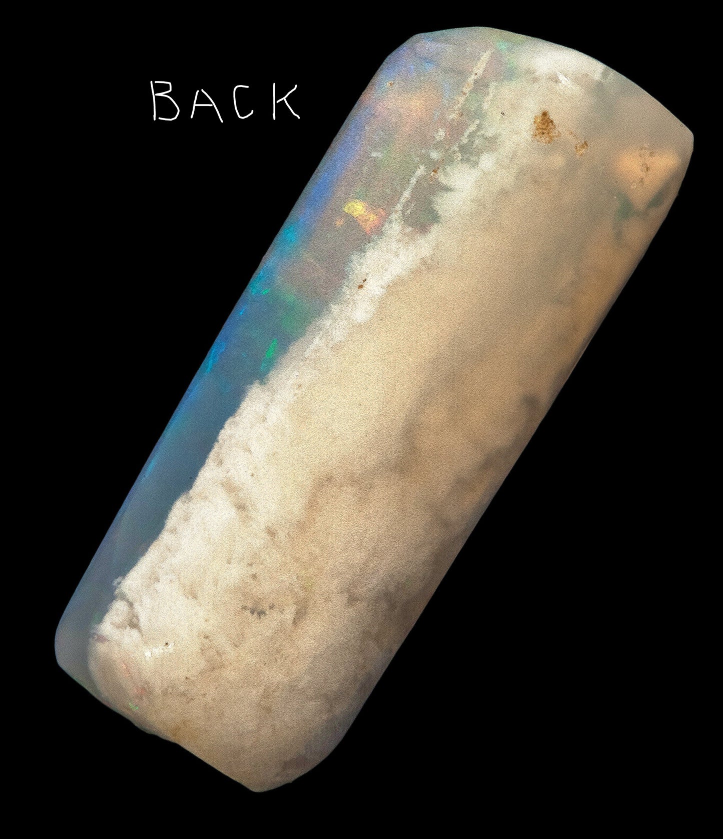 Australian Coober Pedy Opal Belemnite multi colour 11.7cts