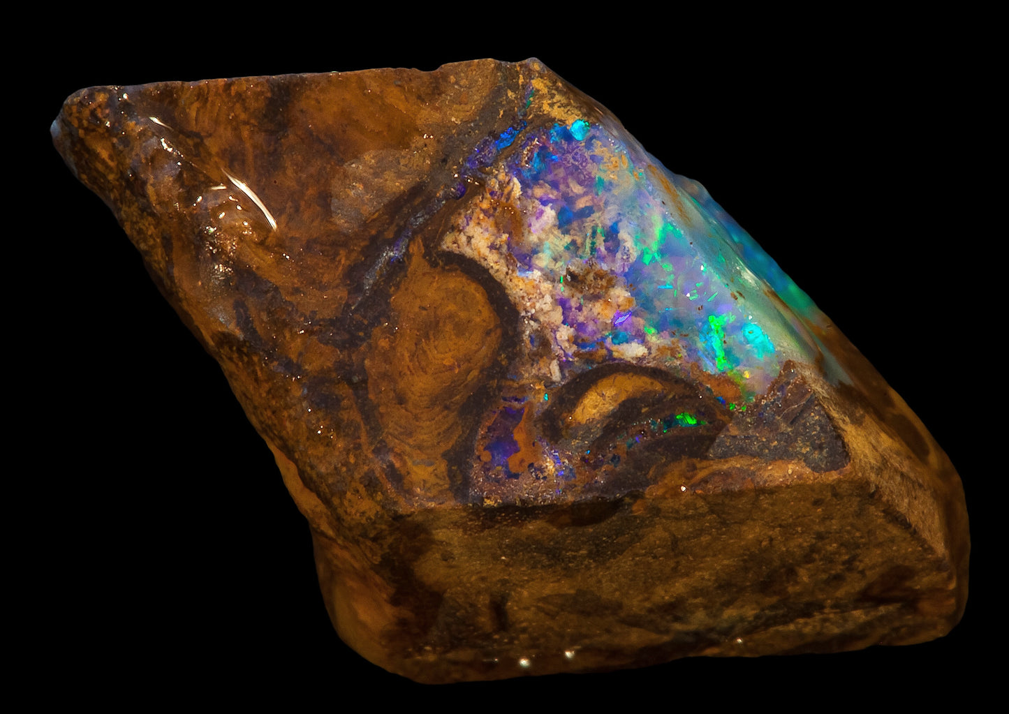 Australian Queensland boulder opal