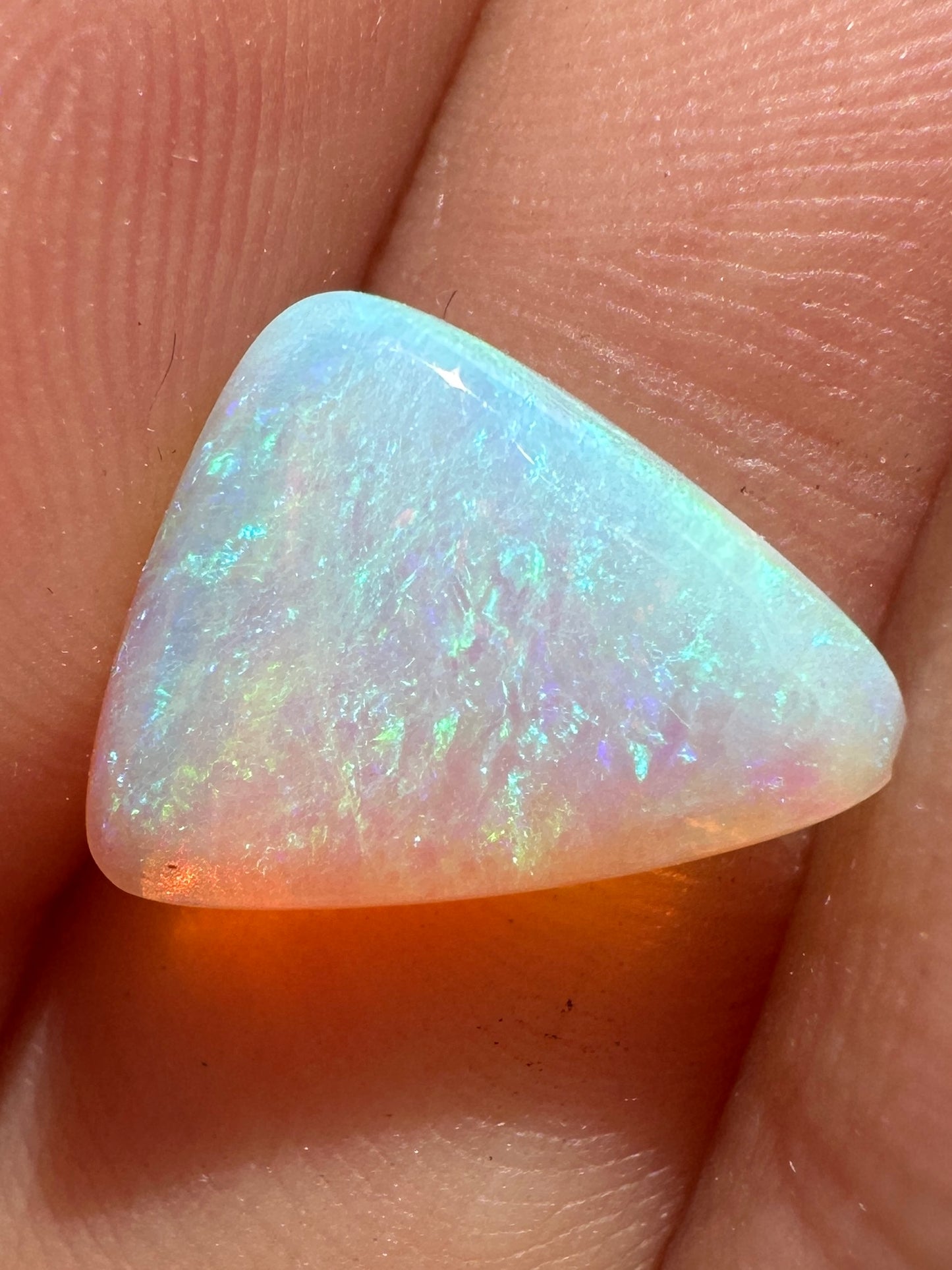 Australian Andamooka Multicolored Crystal Solidunset pendant or ring Opal 1.54 cts