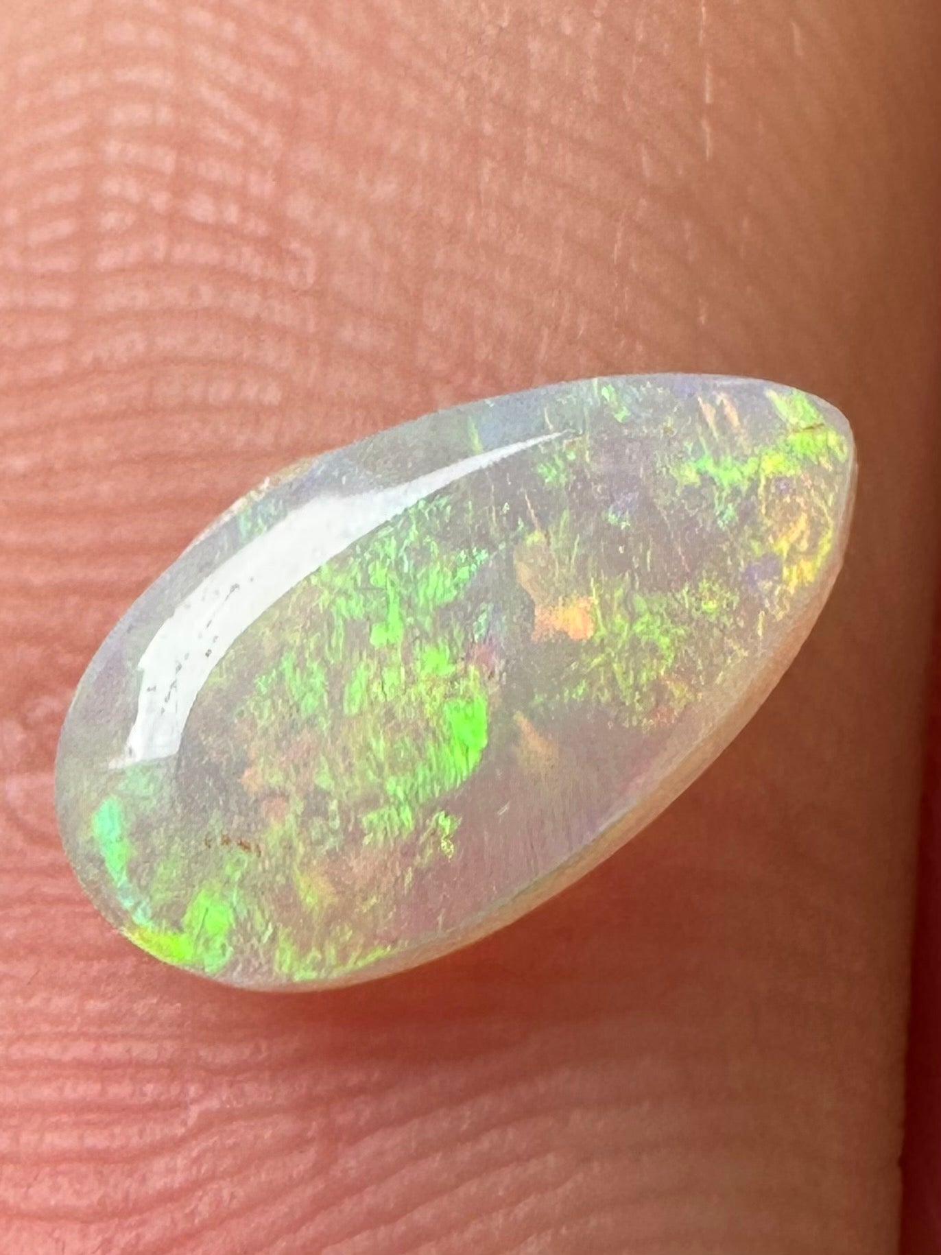 Australian Andamooka Unset Multicolored crystal pendant opal 1 ct