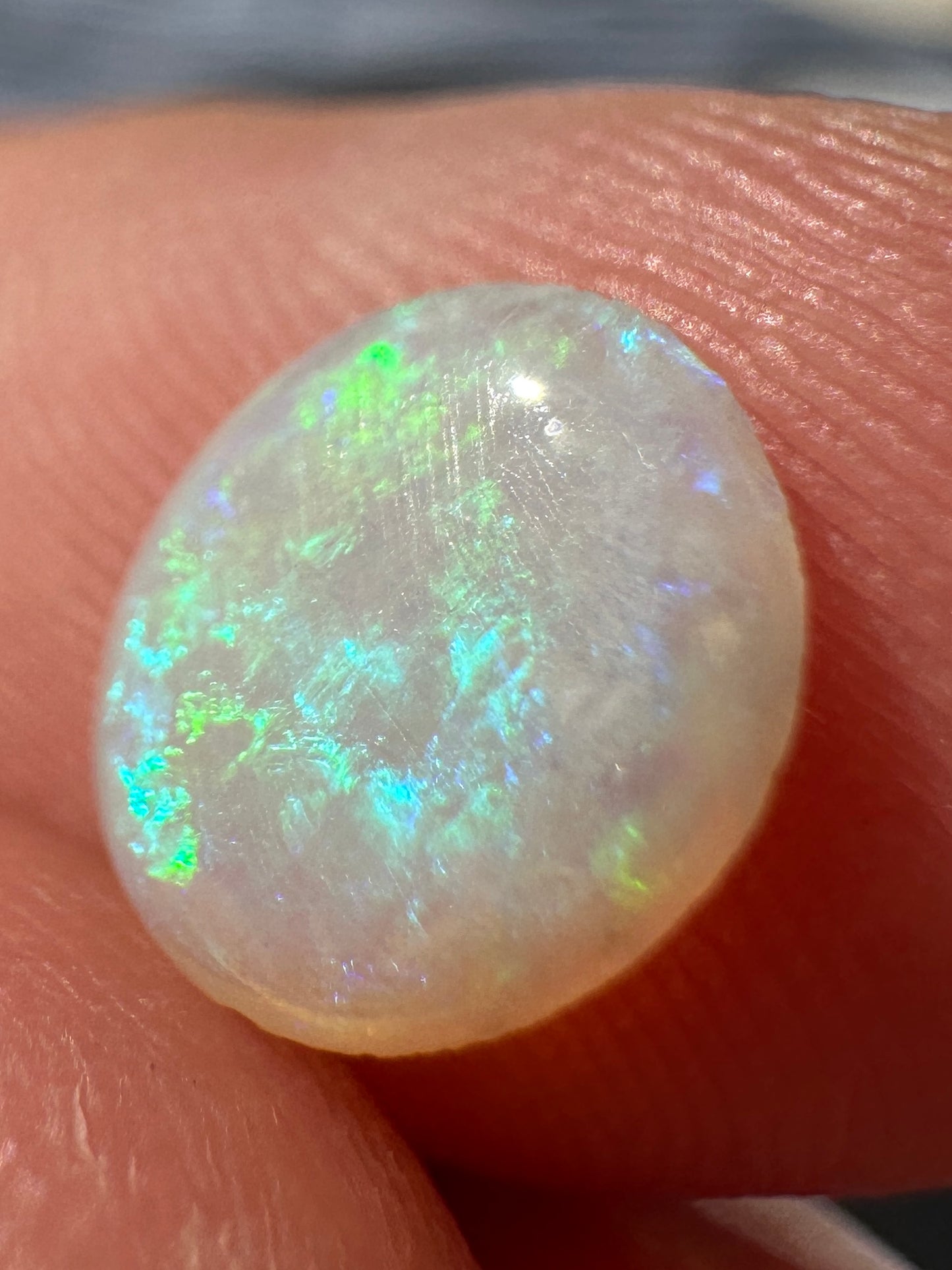 Australian Coober Pedy Crystal Opal multicolored unset pendant or ring 0.79 cts