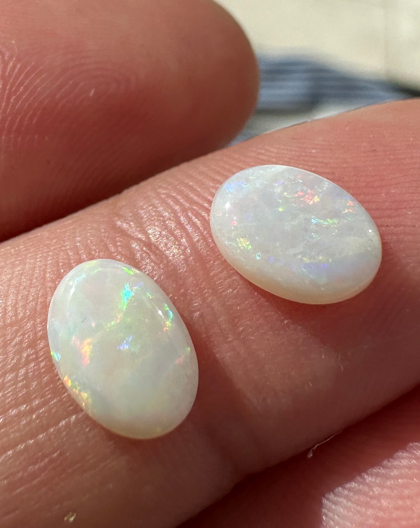 Australian Coober Pedy Crystal Opal multicolored unset pendant or ring 0.69 cts