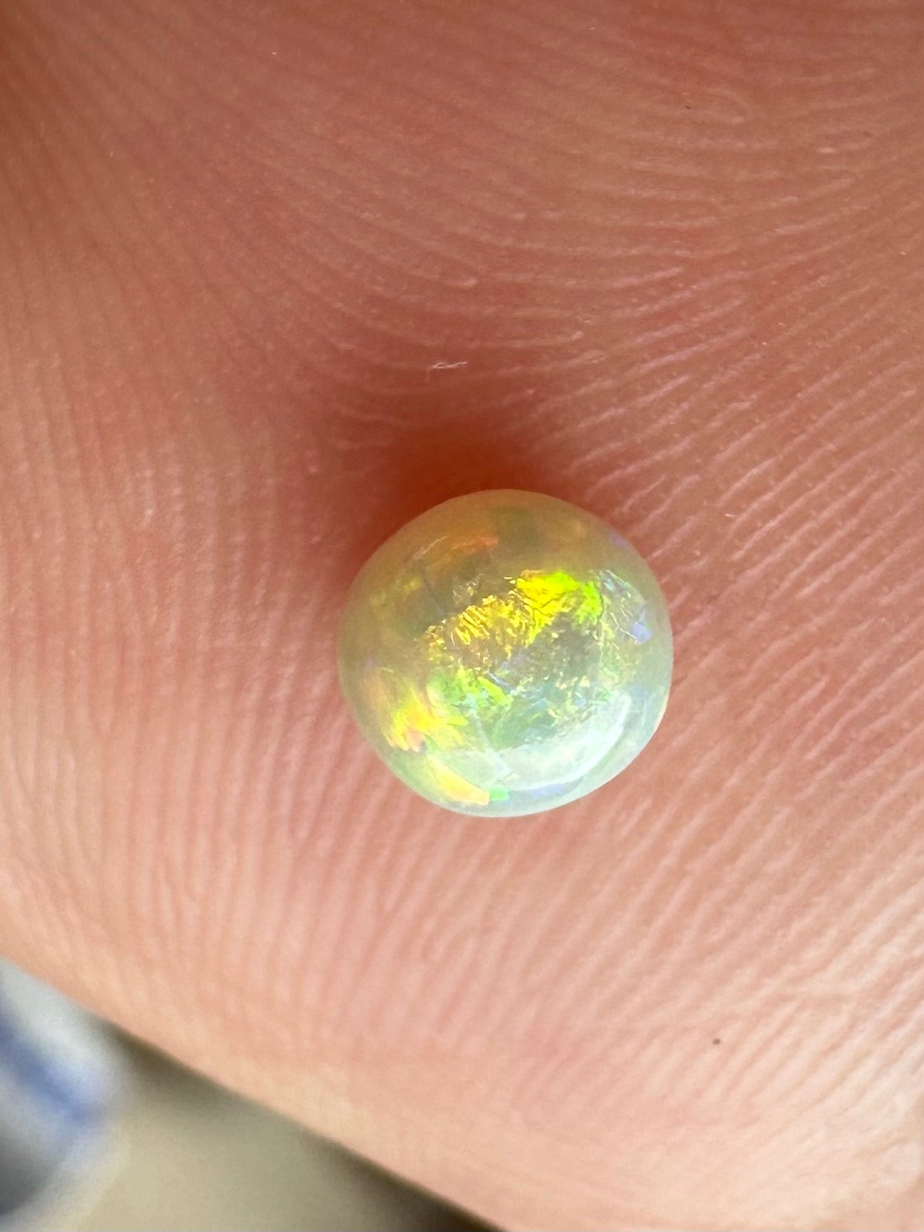 Australian lightning ridge unset red, gold and green crystal pendant or ring opal