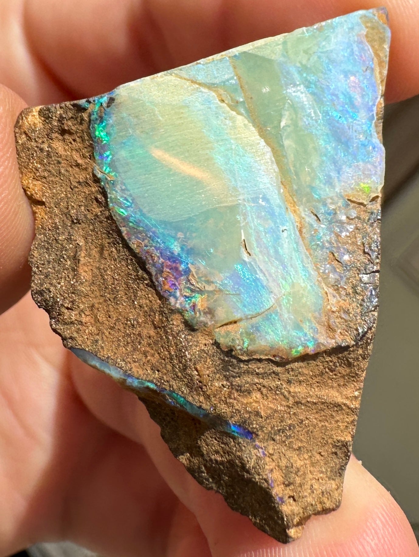 Australian Queensland Boulder opal rough large ring or pendant 50.585 cts