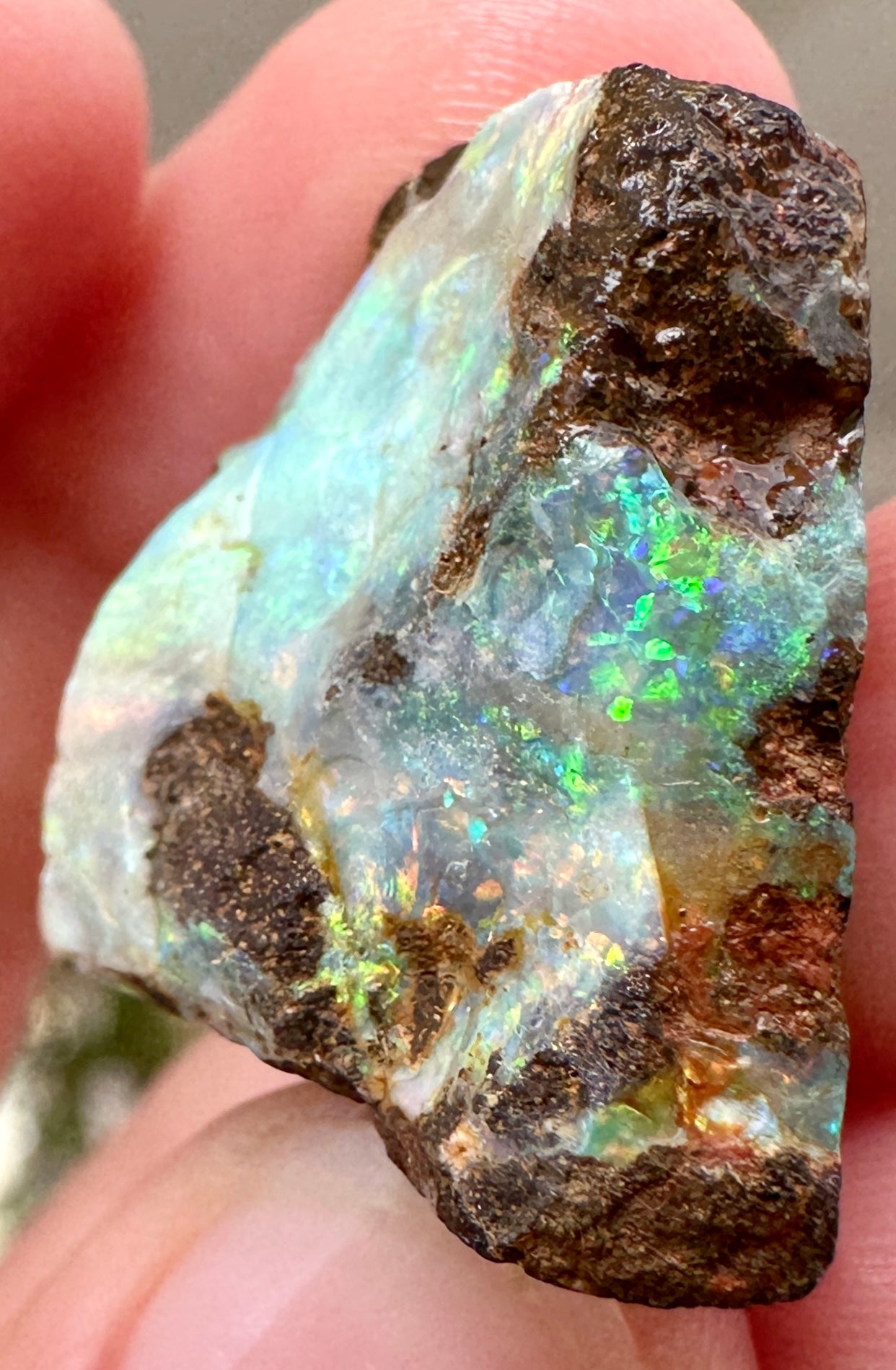 Australian Queensland Boulder opal rough large ring or pendant 41.375 cts