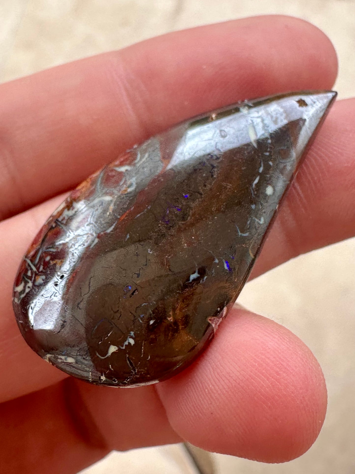 Australian Queensland Boulder Unset pendant or ring opal 38.40 ct