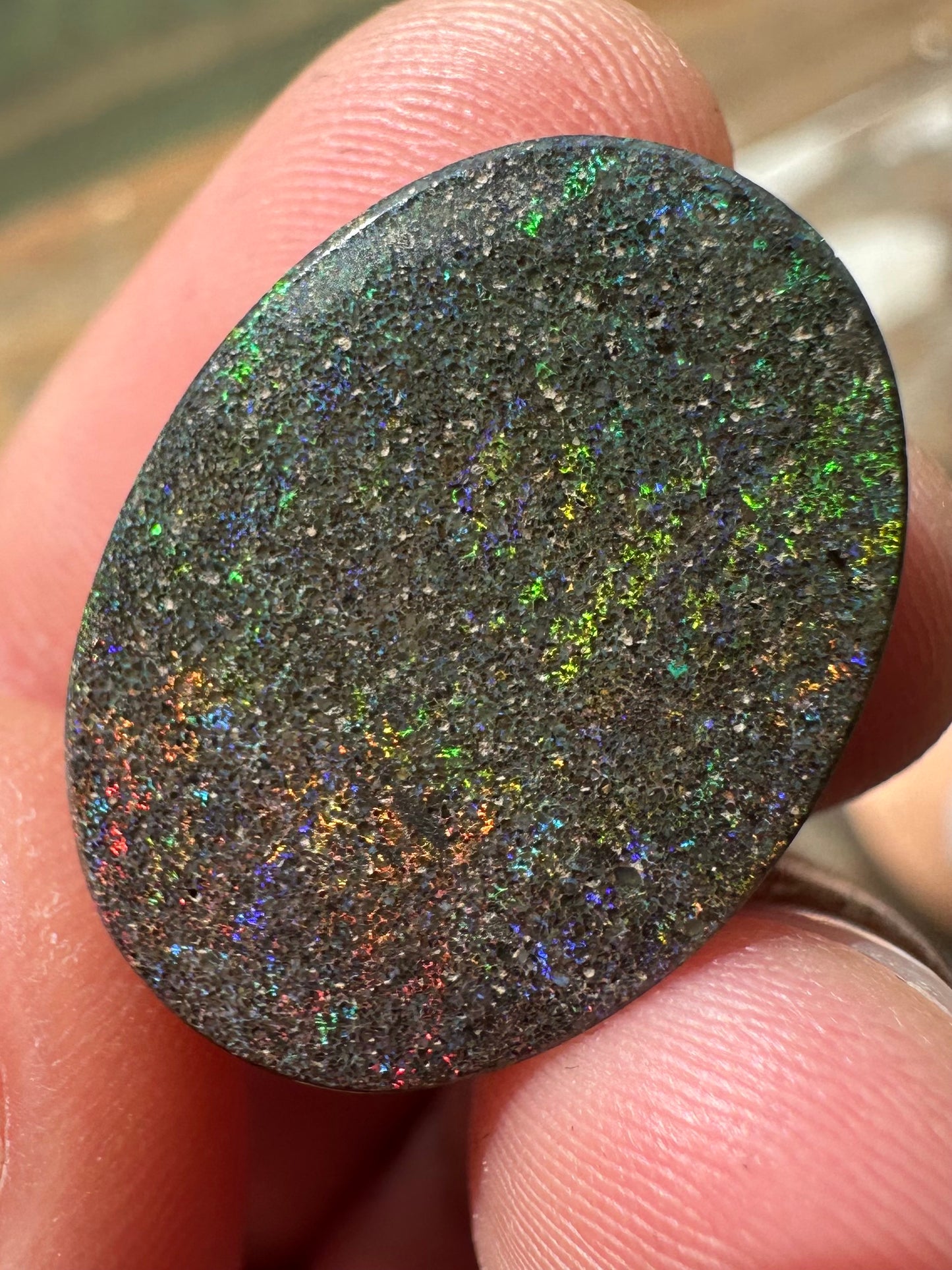 Australian Treated Andamooka Matrix multicolored Unset Pendant opal 16 cts