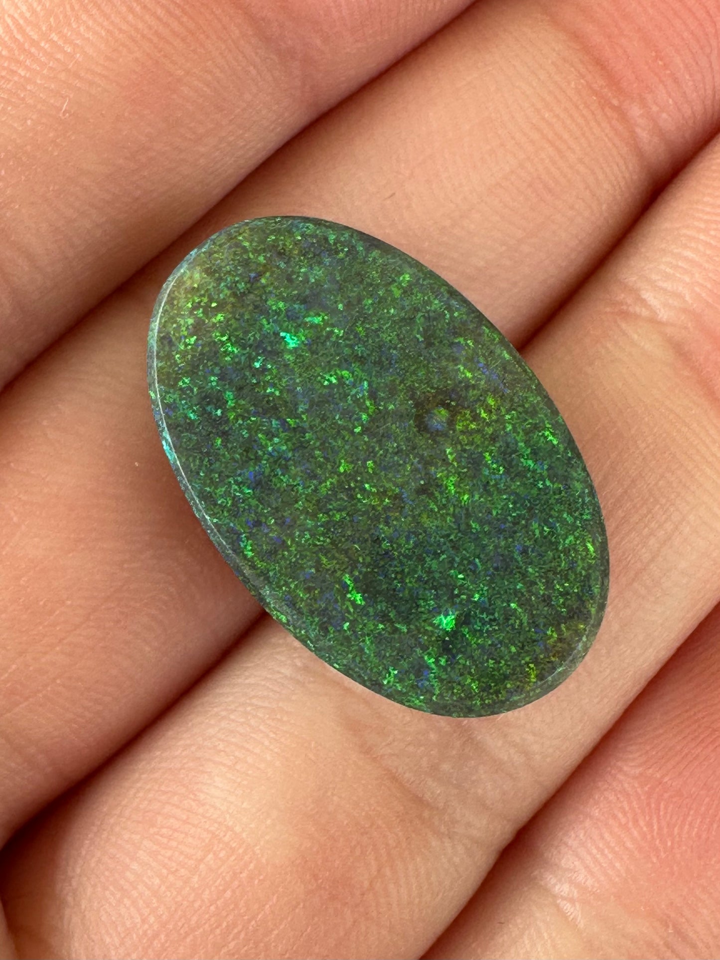 Australian Treated Andamooka Matrix green Unset Pendant opal 17.86 cts