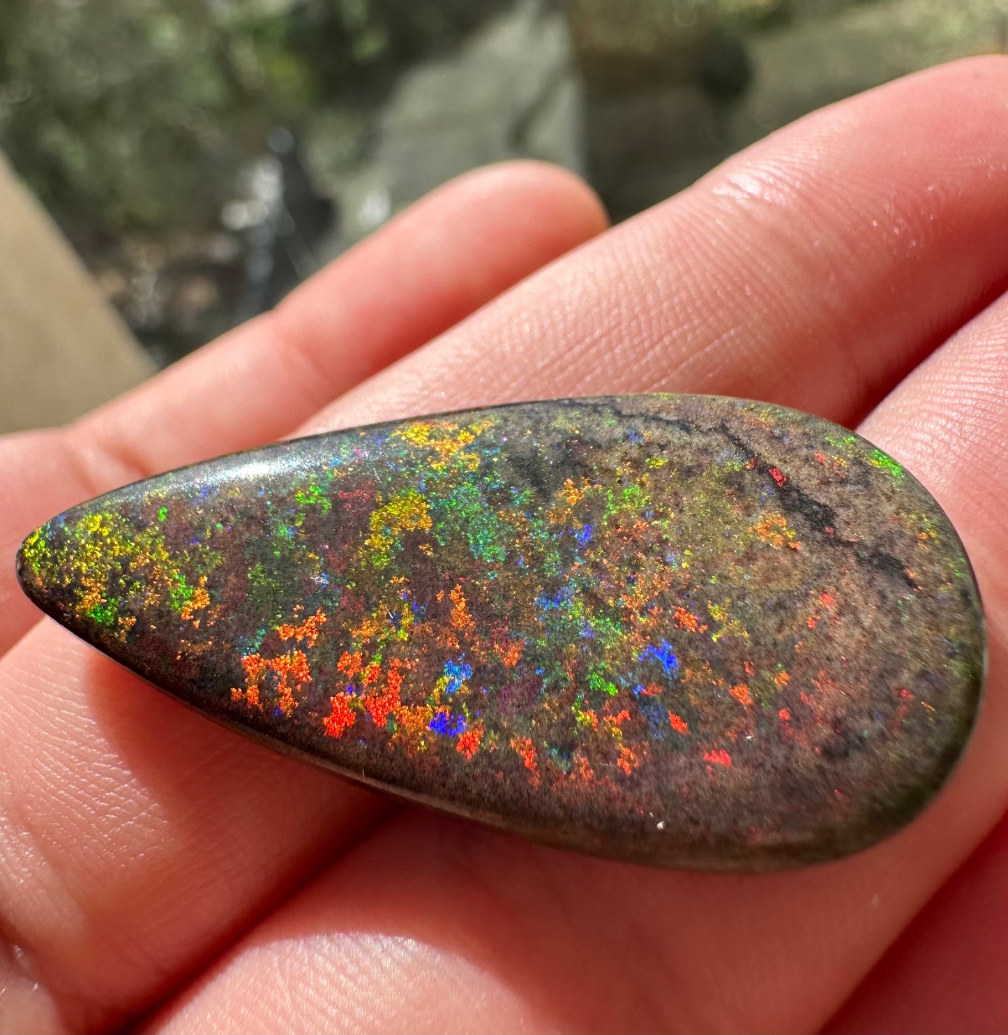 Australian Treated Andamooka Matrix Unset Pendant opal 21.4 cts