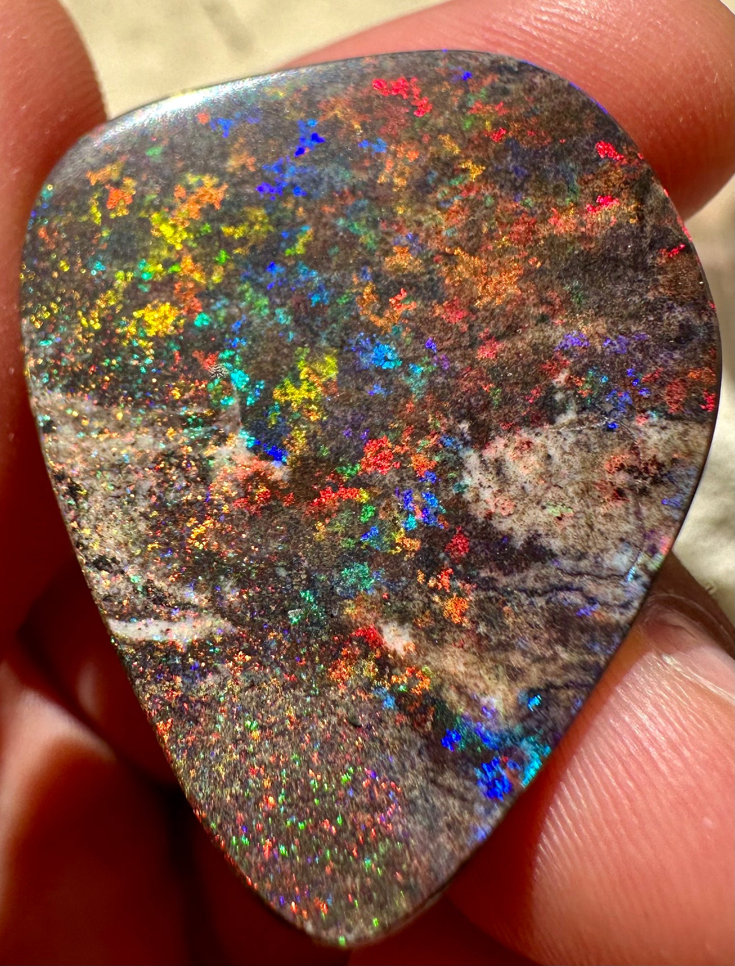 Australian treated Andamooka matrix unset pendant opal 32.65 carats