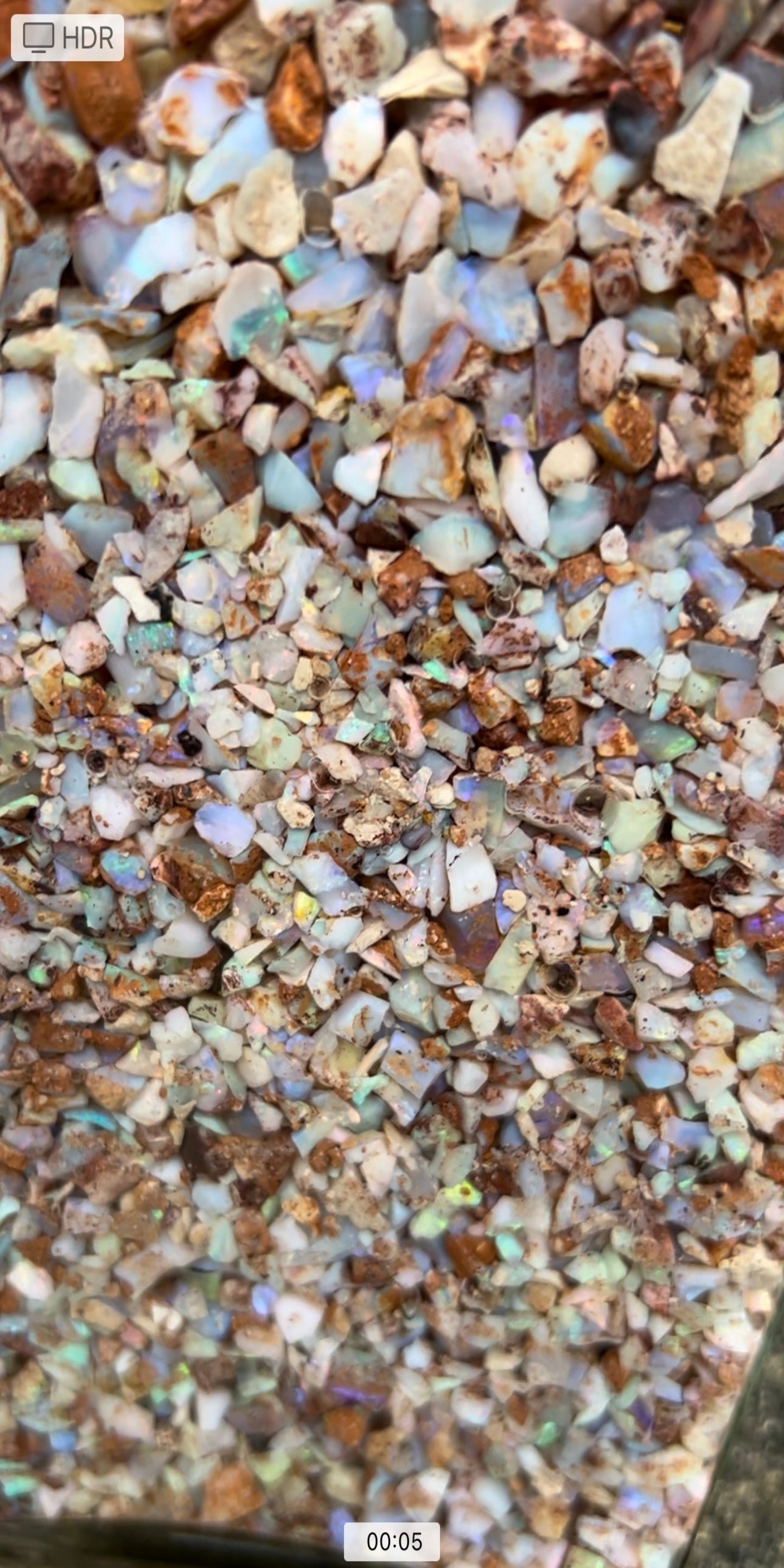 Coober Pedy Uncut Rough Opal Chips