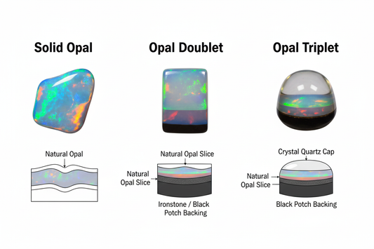 Opal Triplet vs Doublet vs Solid Opal — What’s the Difference?