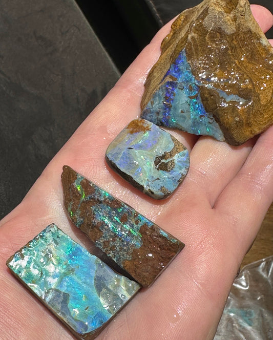 Australian Queensland Boulder Opal Parcel