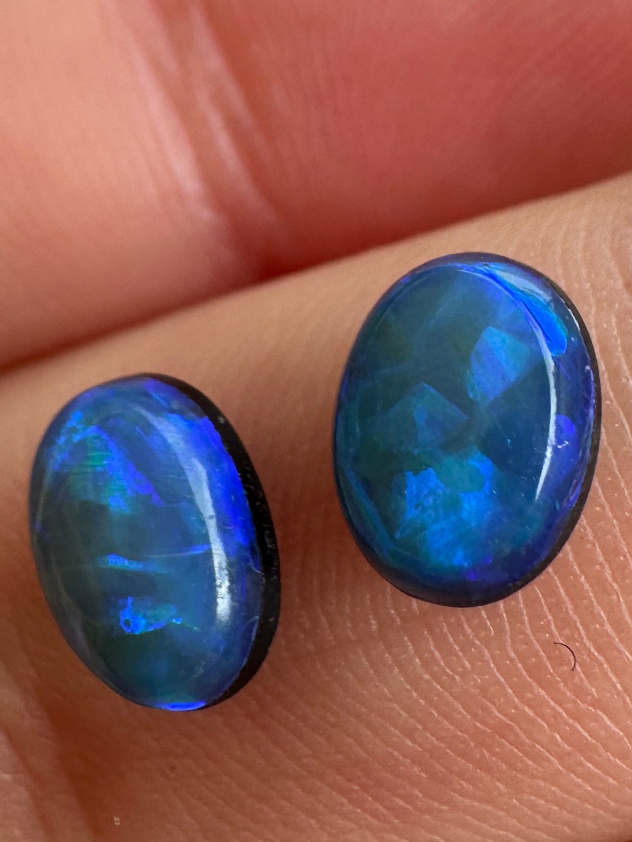 Opal Essence Opal doublet pair
