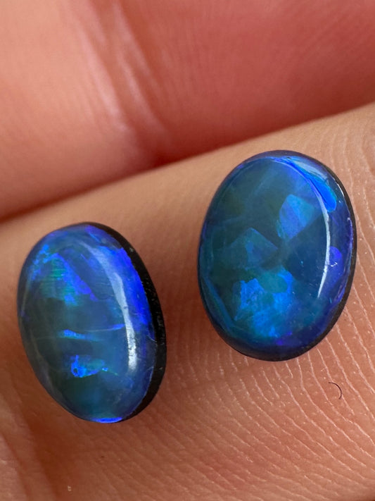 Opal Essence Opal doublet pair