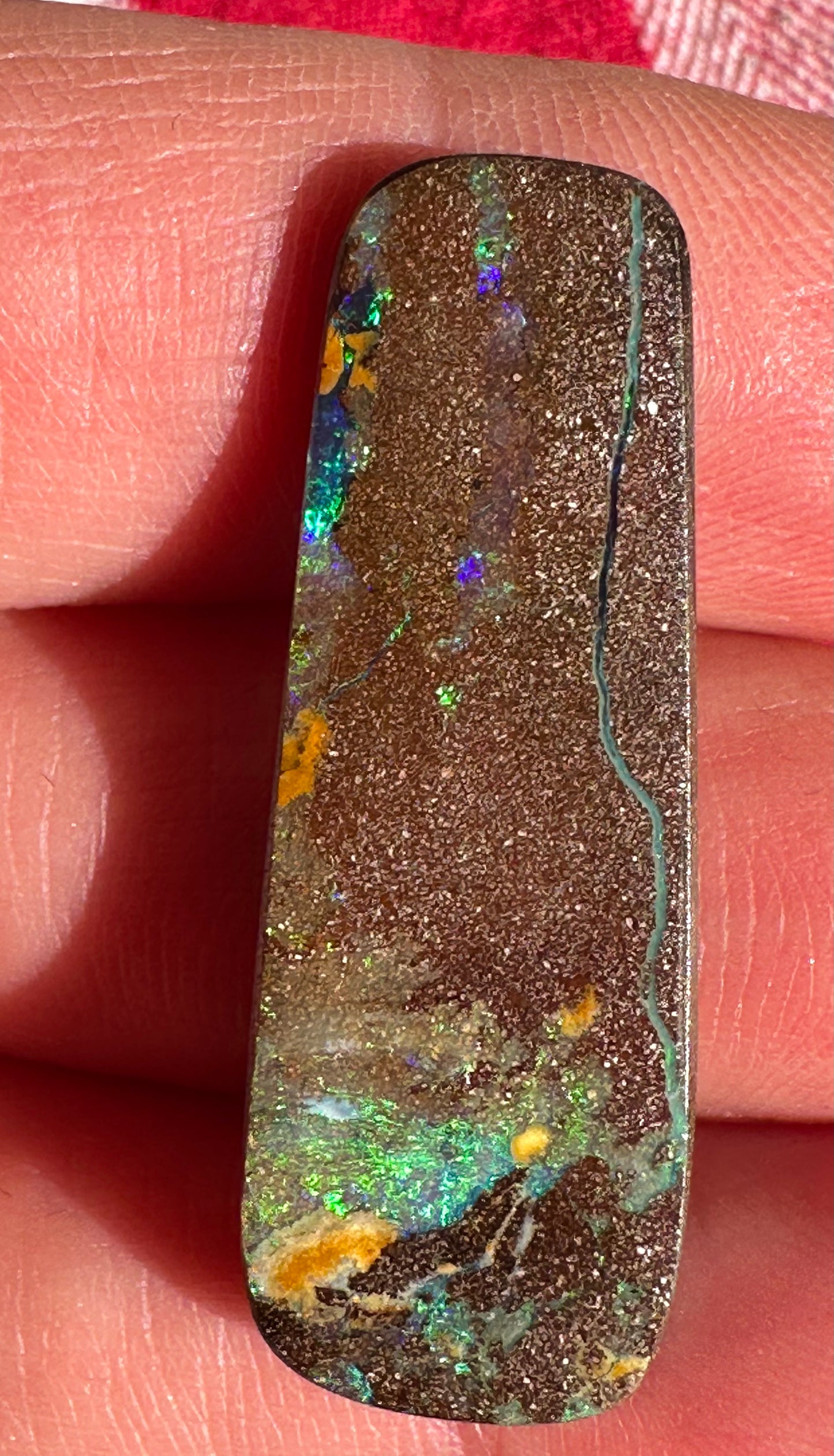 Rectangular Queensland Boulder Opal 20.9 cts