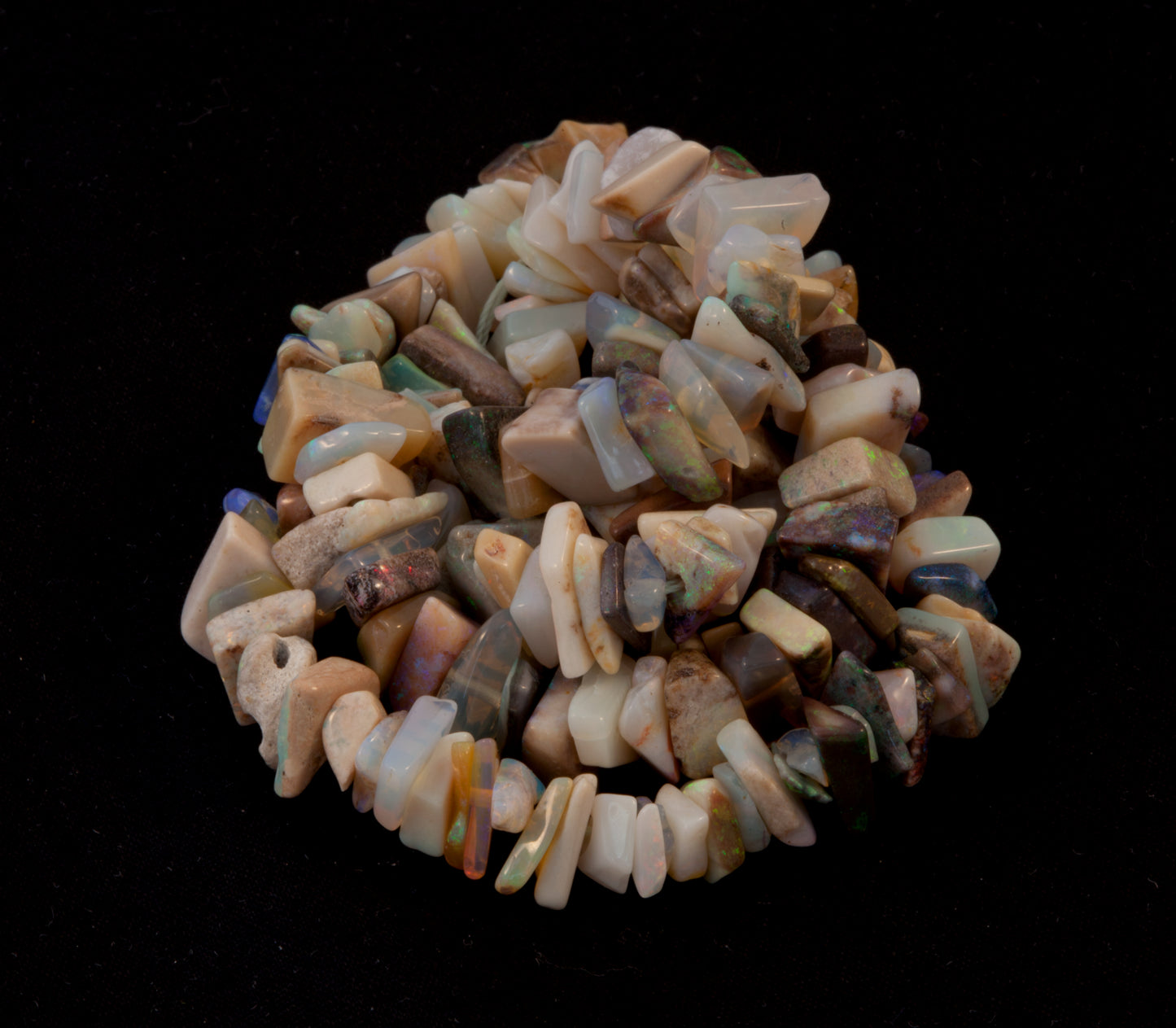 Mixed Australian Opal Bead Necklace