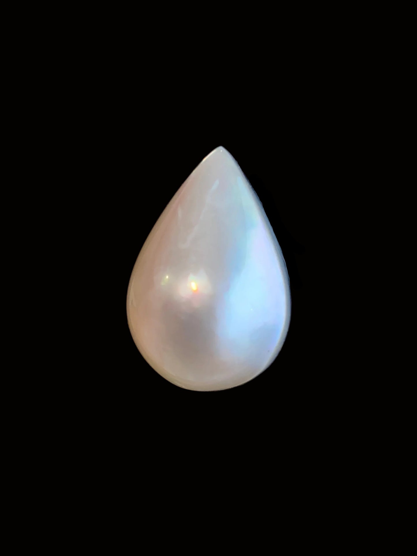 Opal Essence Mabe pearl white teardrop 