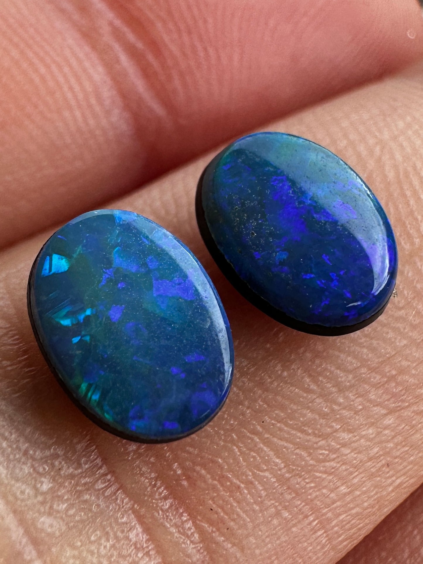 Opal Essence Opal doublet pair