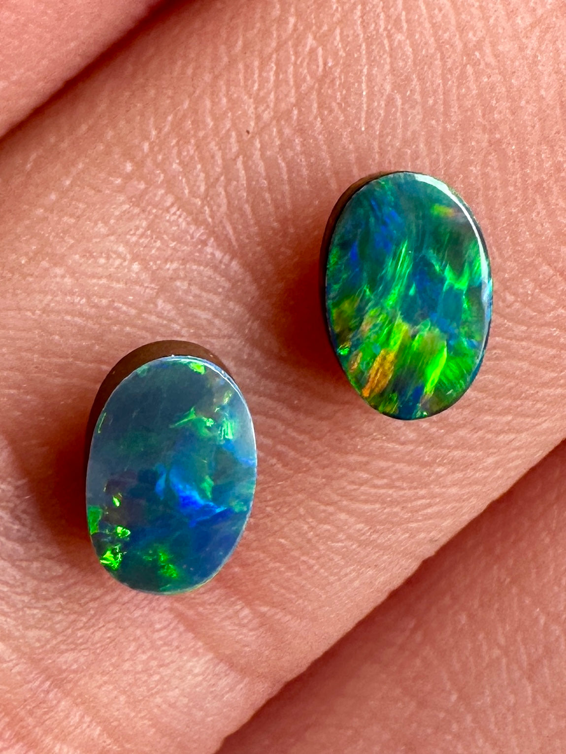 Opal Essence Opal doublet pair
