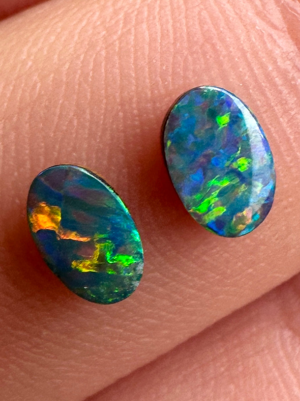 Opal Essence Opal doublet pair