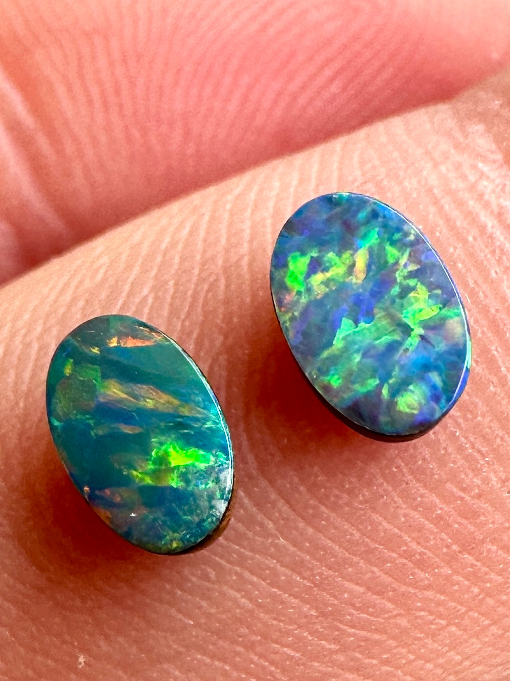 Opal Essence Opal doublet pair