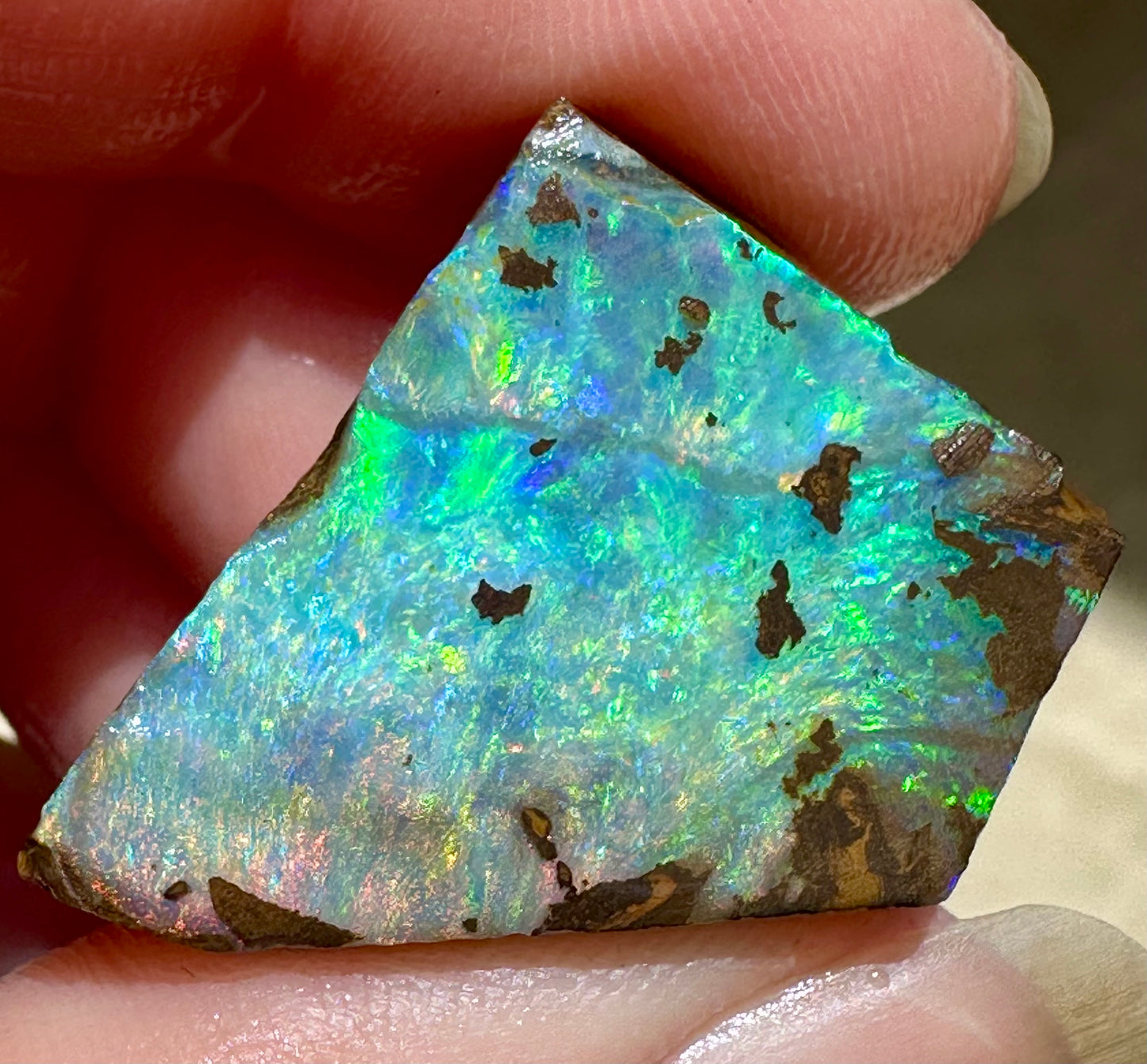 Queensland boulder pipe opal