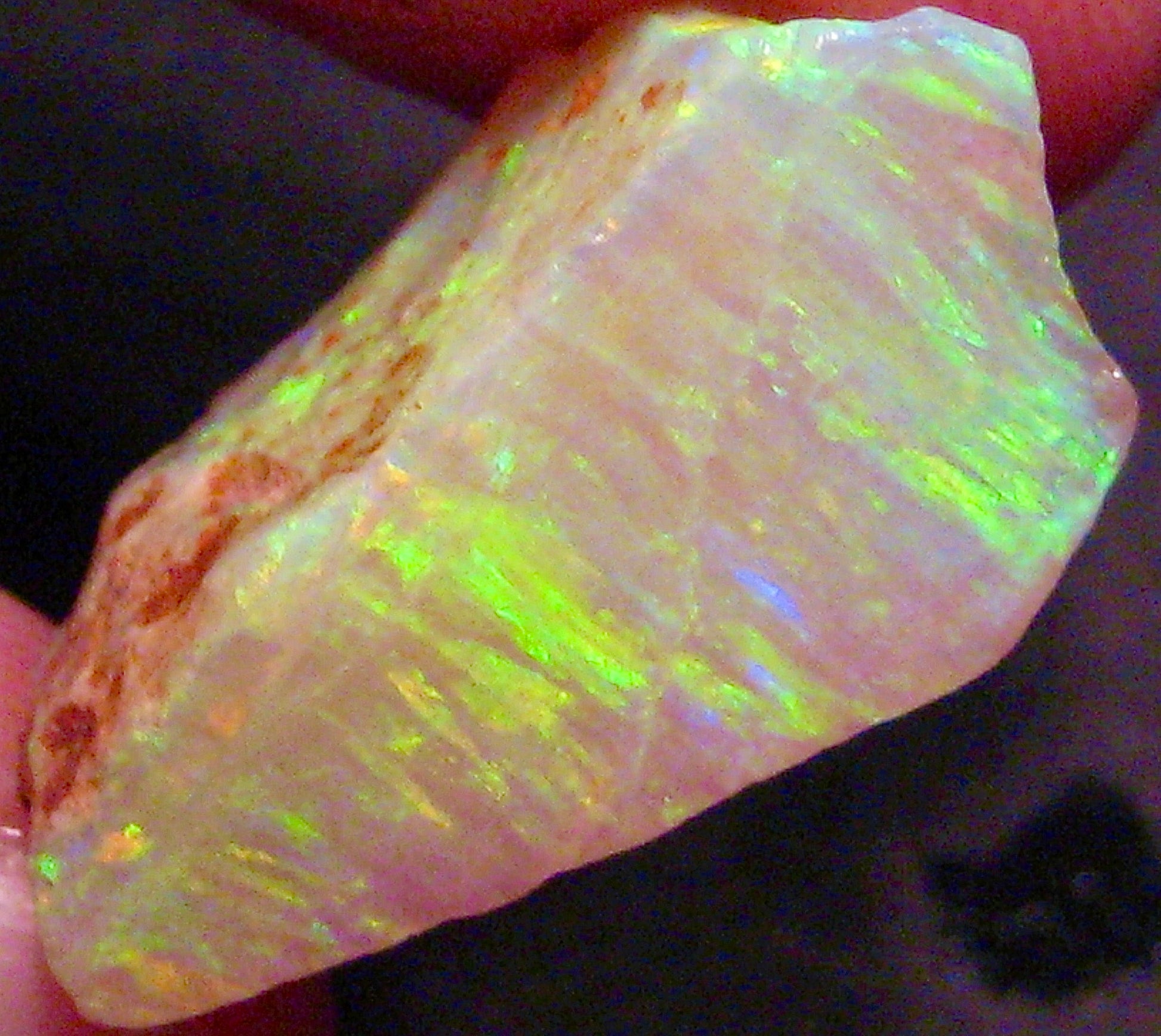 Australian Lambina crystal gem opal rough