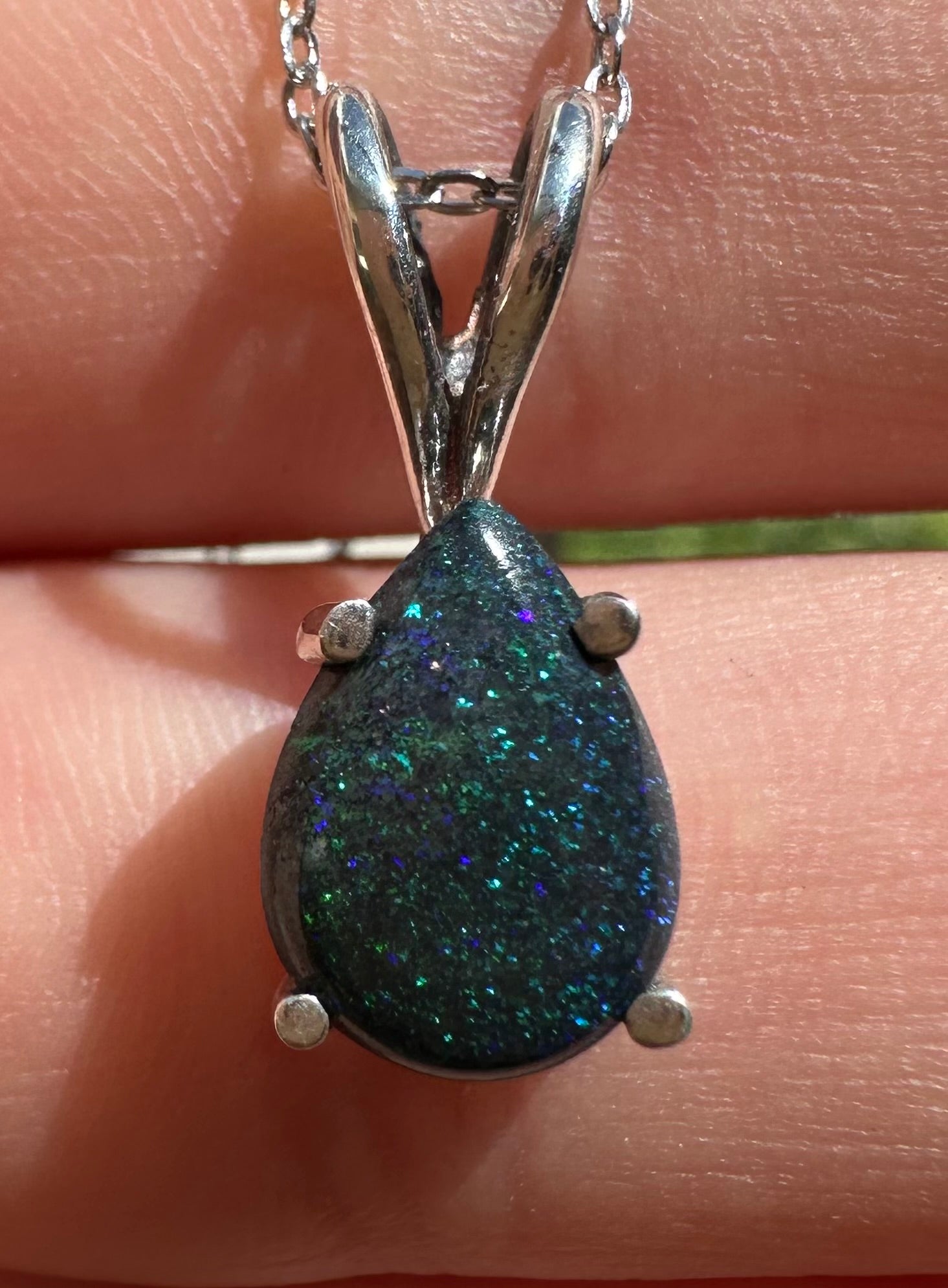 Andamooka Matrix Opal Pendant